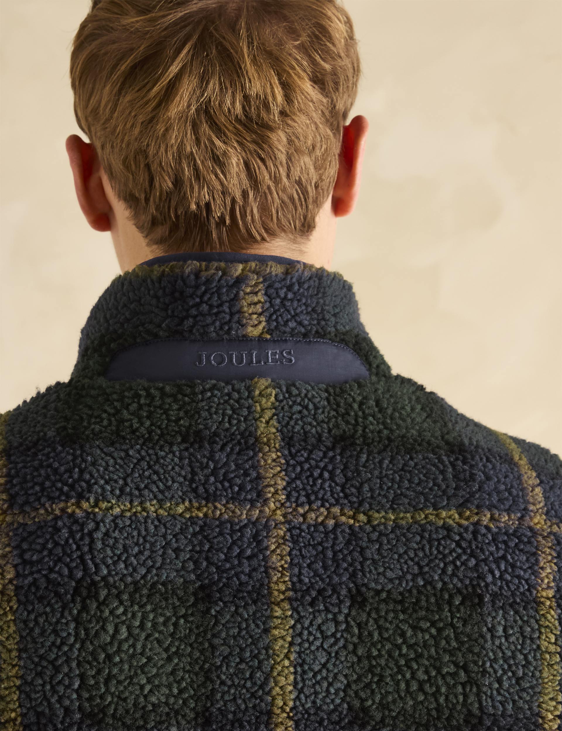 Otis Navy Borg Fleece Gilet