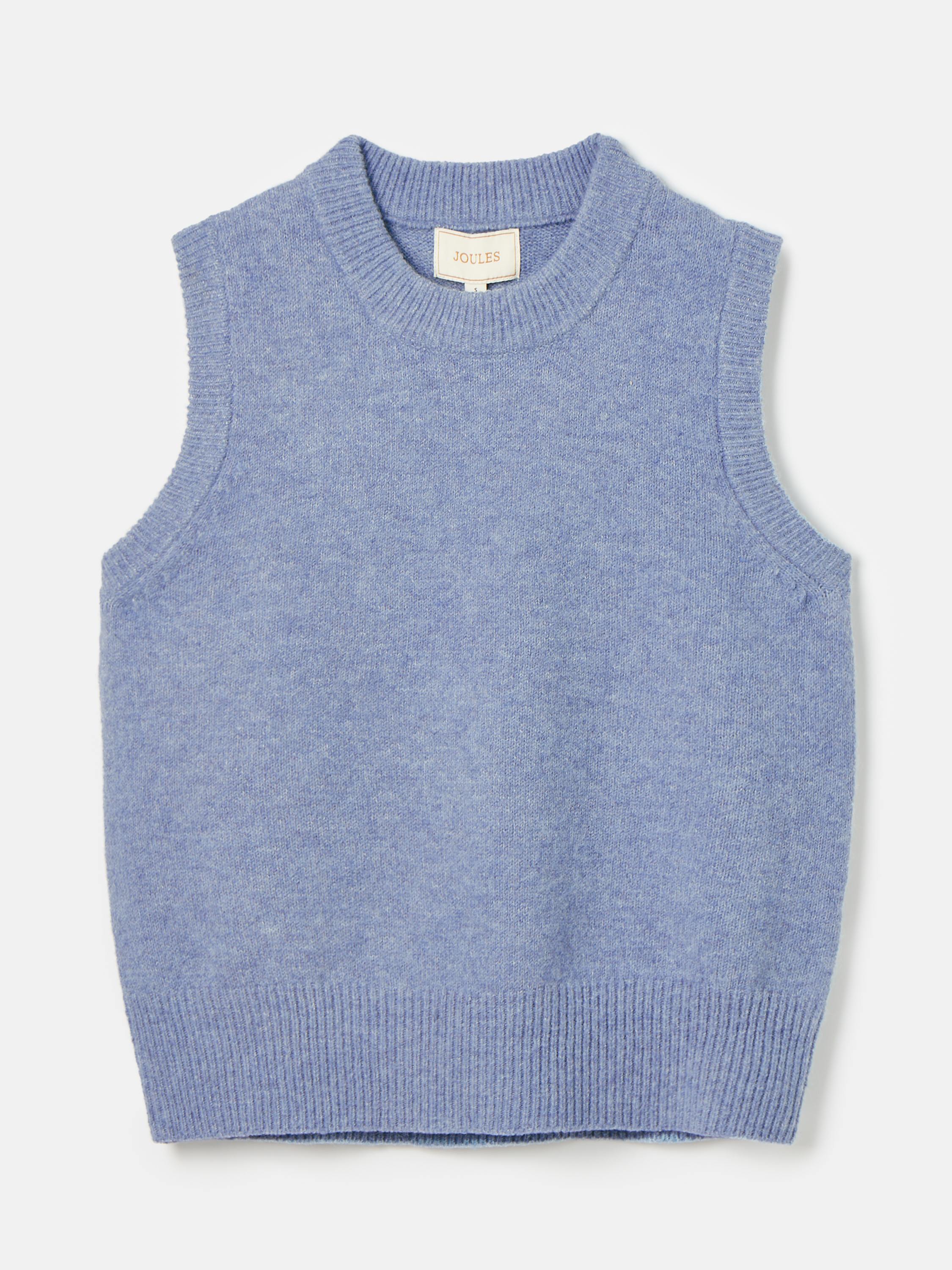 Holly Light Blue Regular Fit Knitted Vest