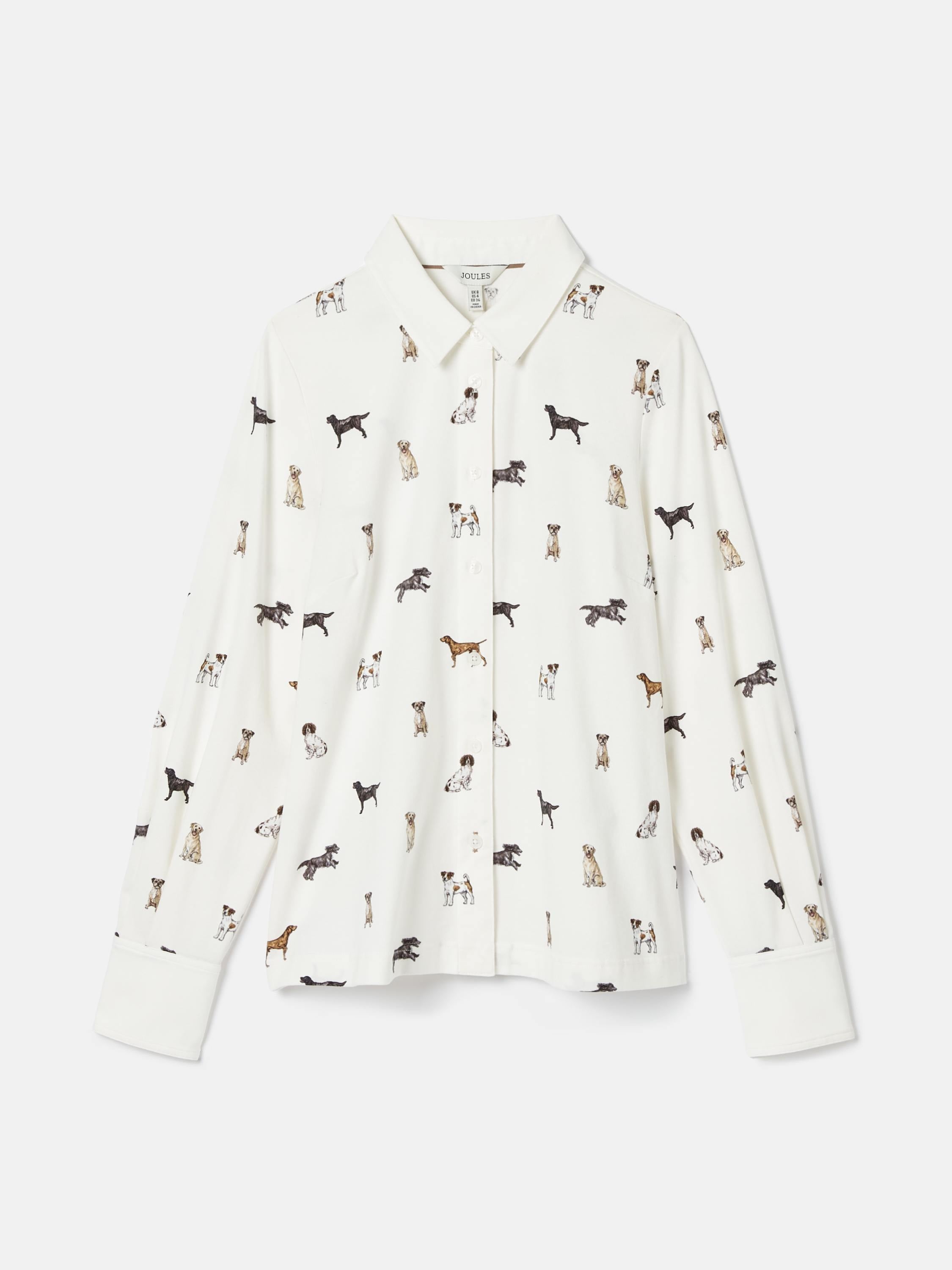 Cream Dogs Joules X Eleanor Tomlinson Jersey Shirt