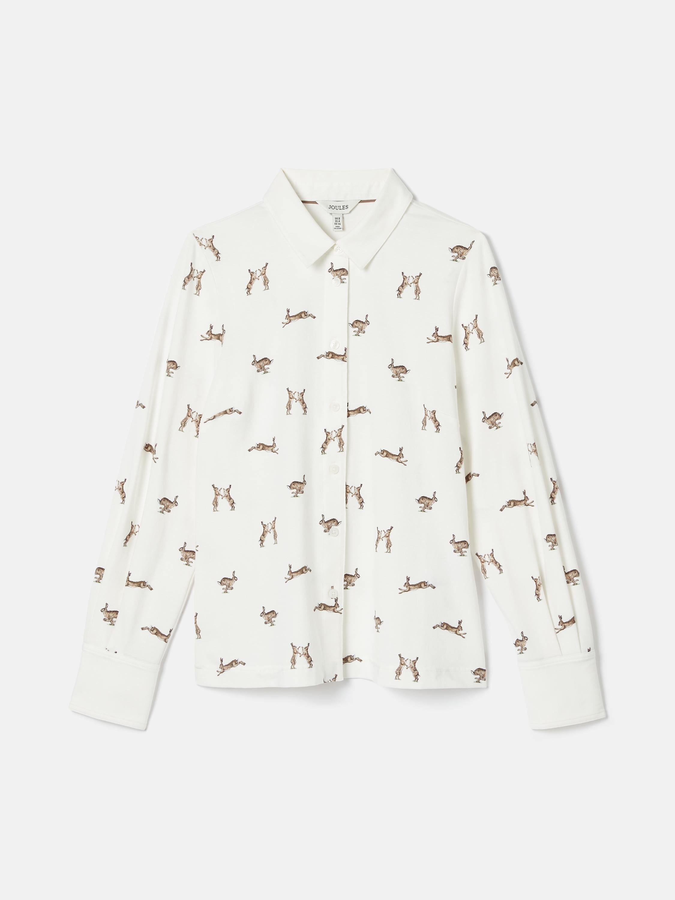 Cream Hares Joules X Eleanor Tomlinson Jersey Shirt