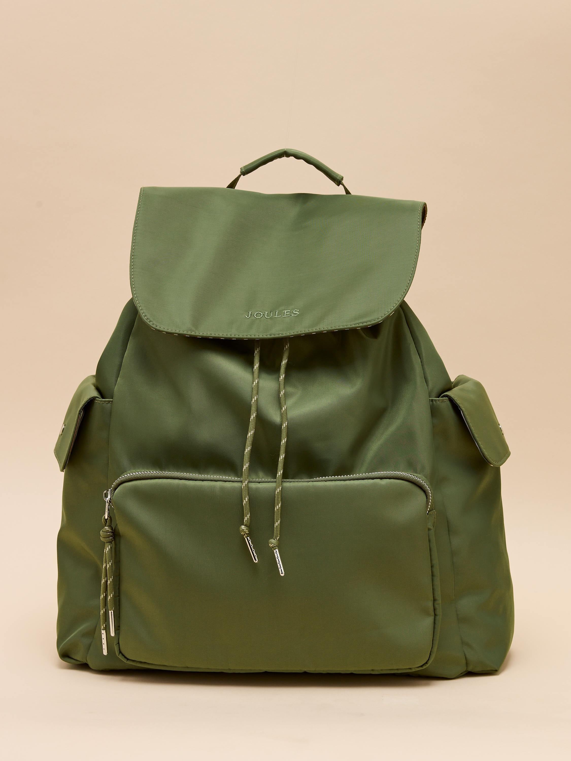 Cambeck Khaki Green Water Resistant Backpack