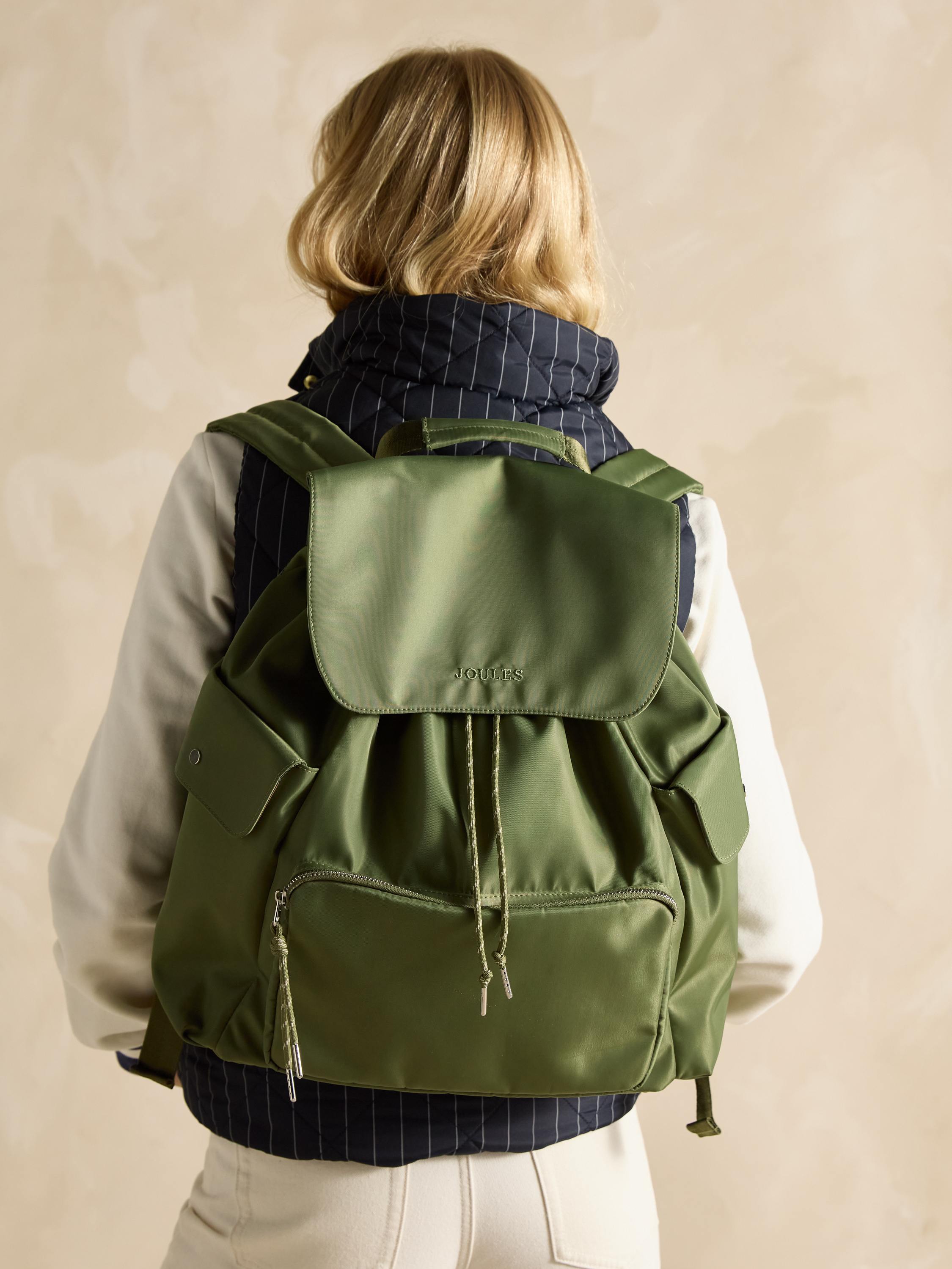 Cambeck Khaki Green Water Resistant Backpack