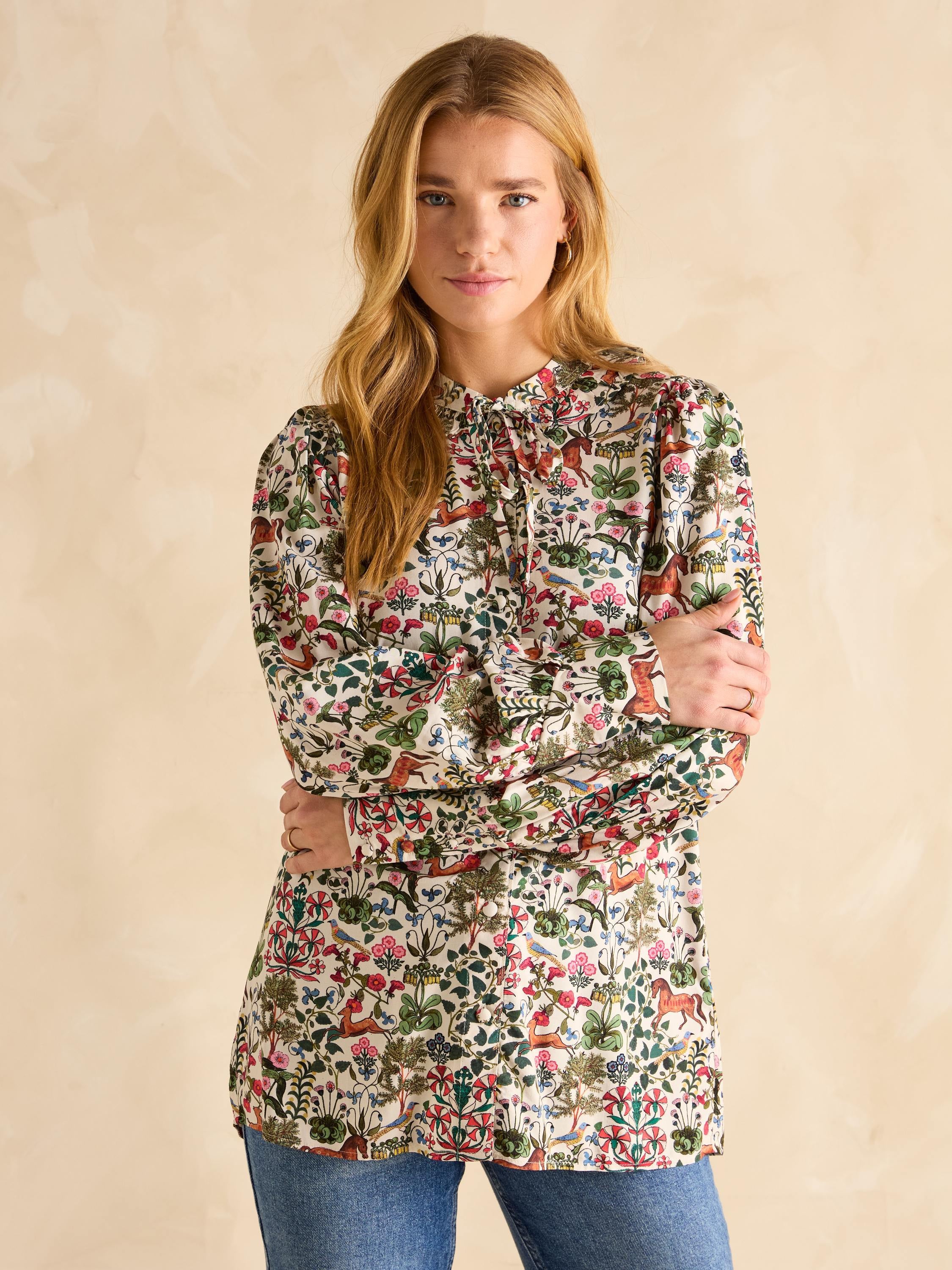 Harper Multi Tie Neck Blouse