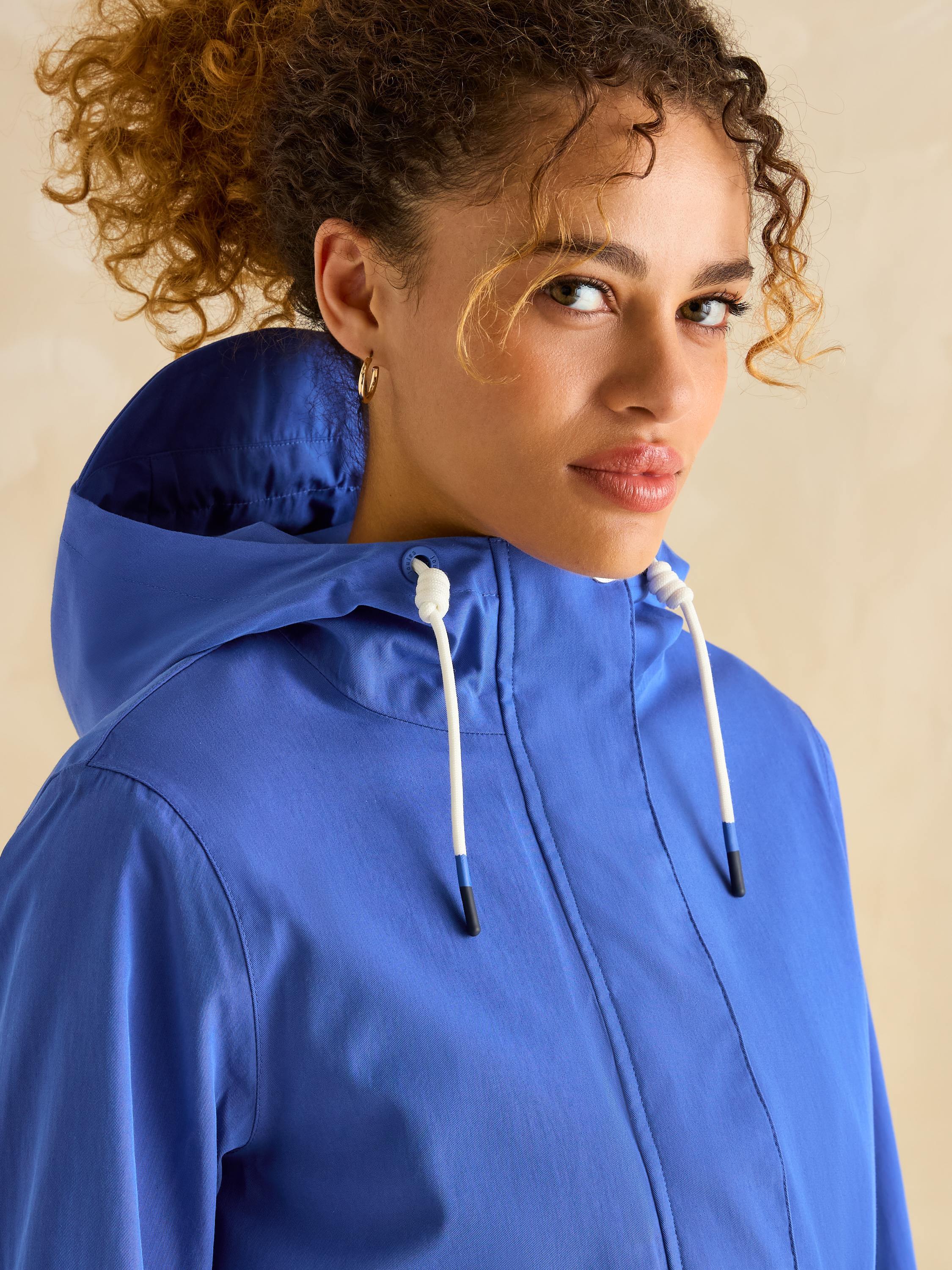 Portwell Blue Waterproof Raincoat With Hood