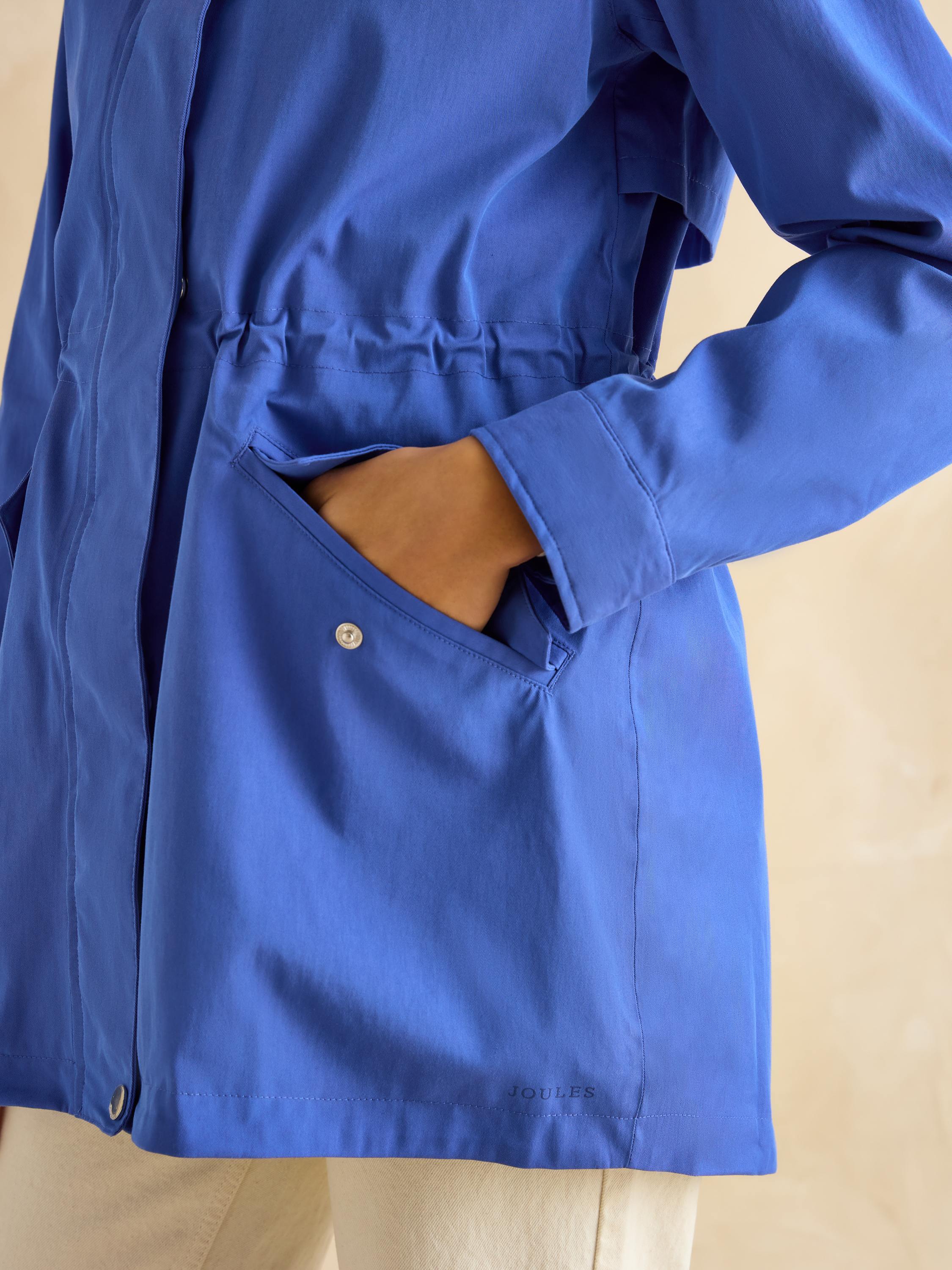 Portwell Blue Waterproof Raincoat With Hood