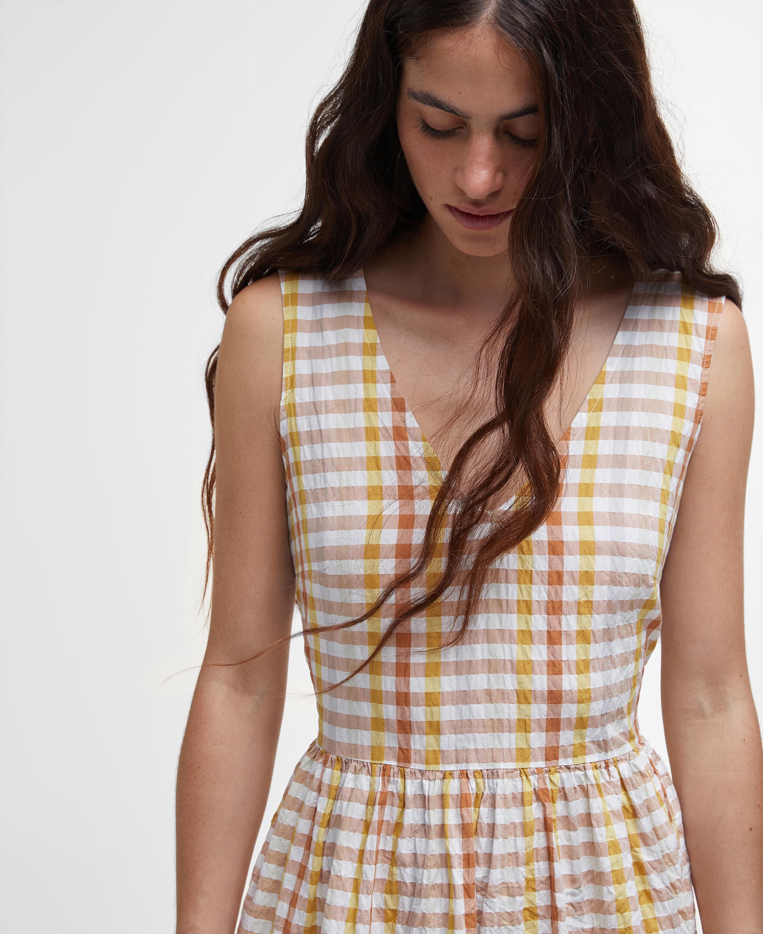 Penelope Gingham Midi Dress - Multi Gingham