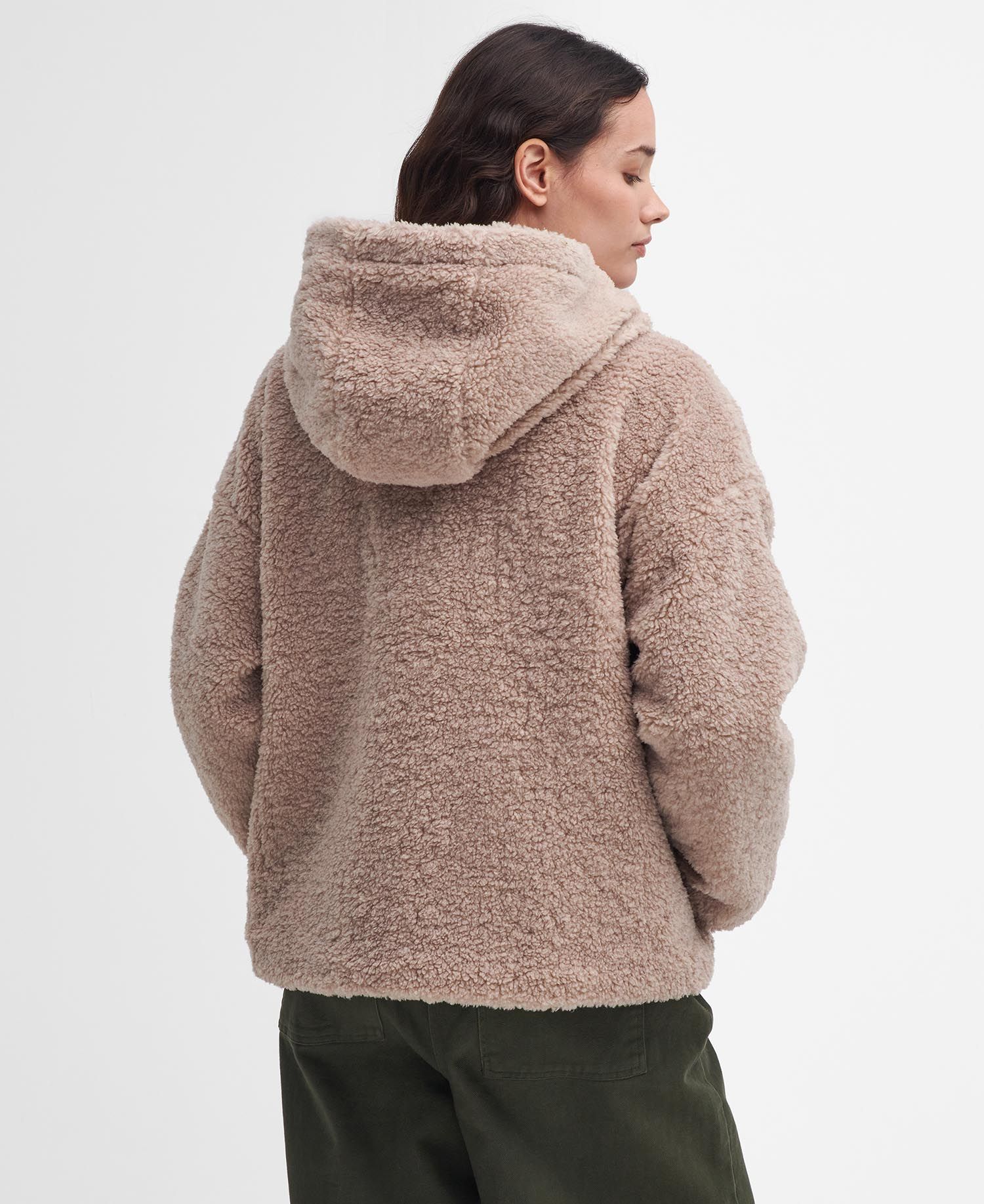 Amber Fleece Natural Light Sand Dark Navy