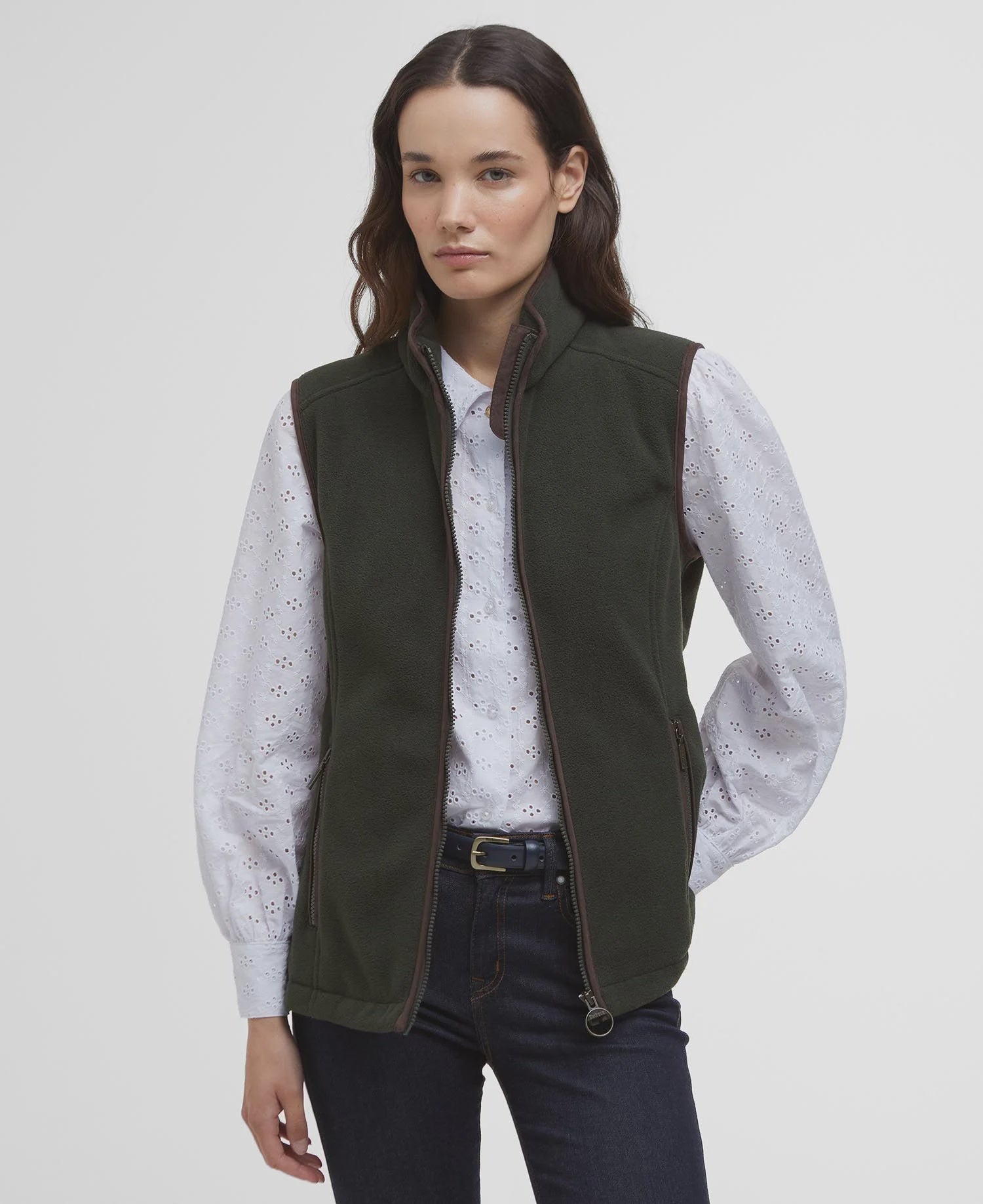 Country Colton Fleece Gilet - Sage