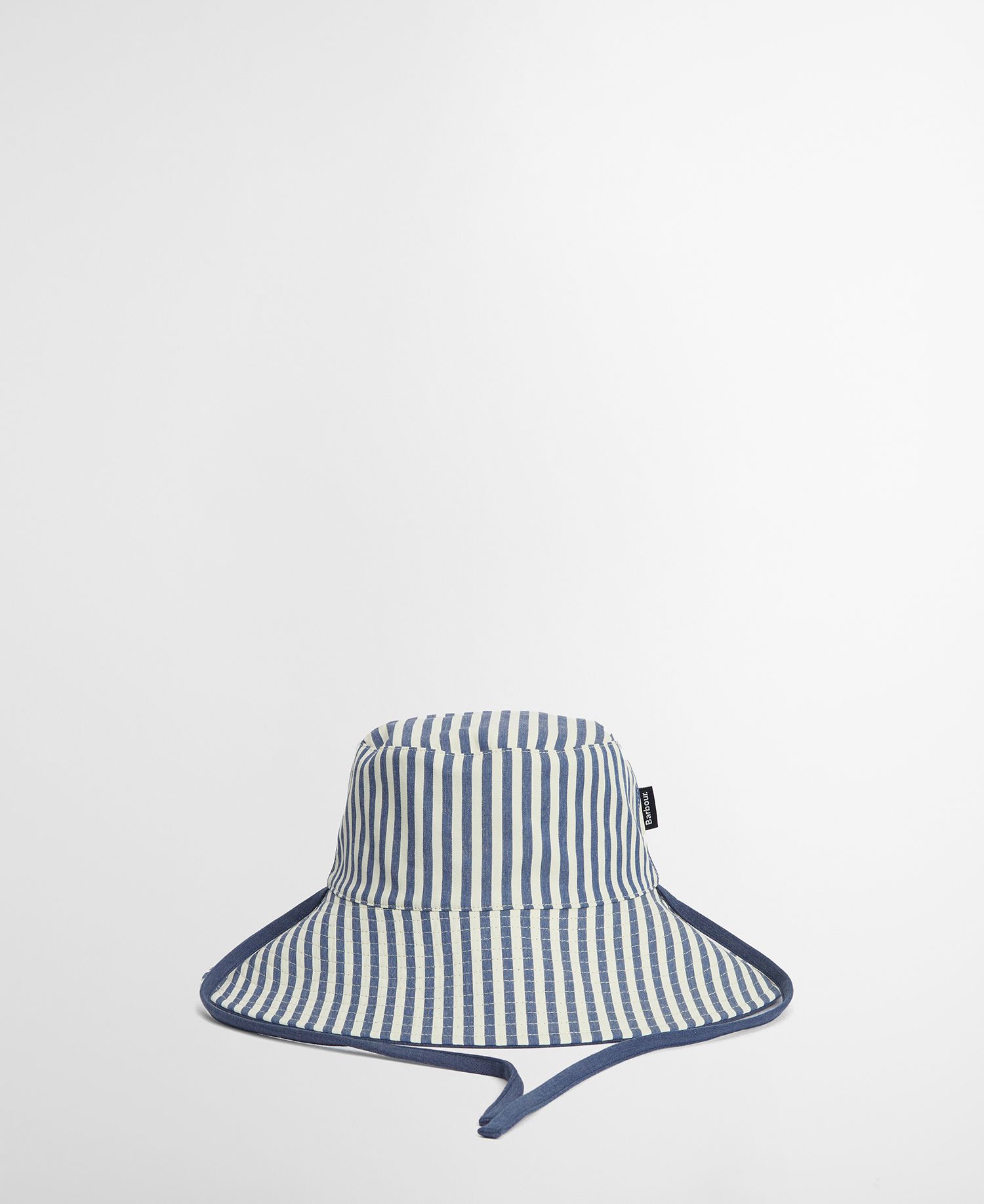Fleur Reversible Bucket Hat - Chambray/Stripe