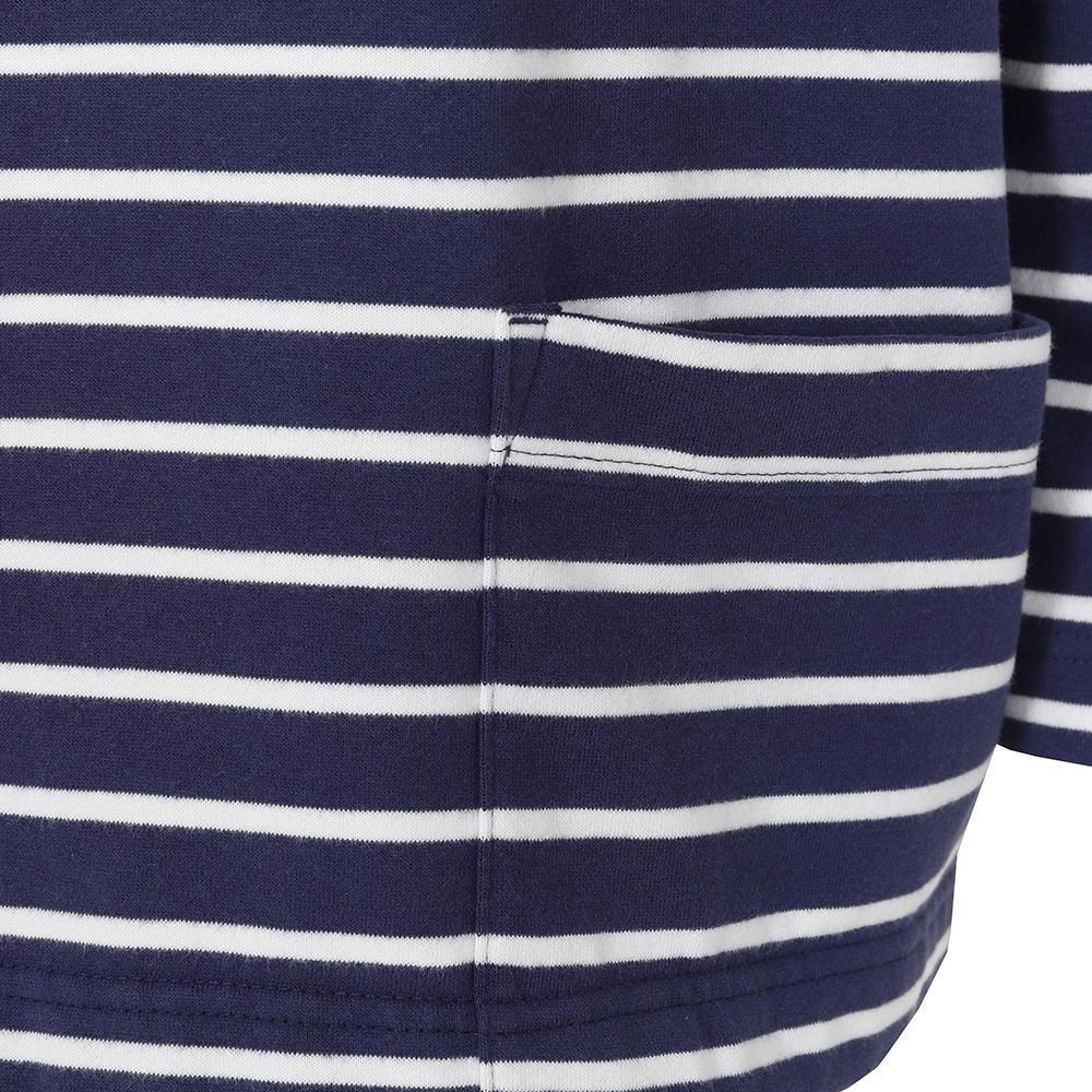 Striped Roll Neck Sweatshirt - Twilight