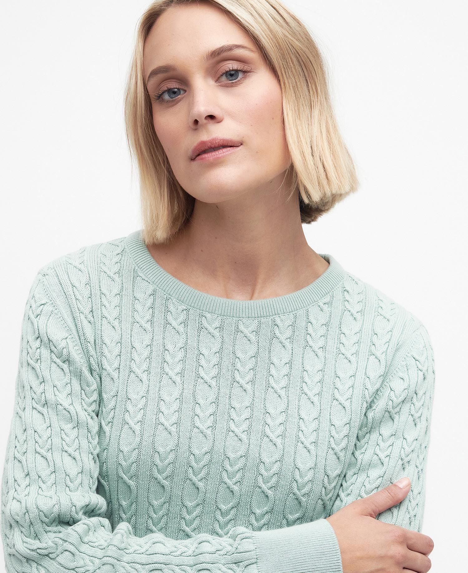 Hampton Knitted Jumper - Bayleaf