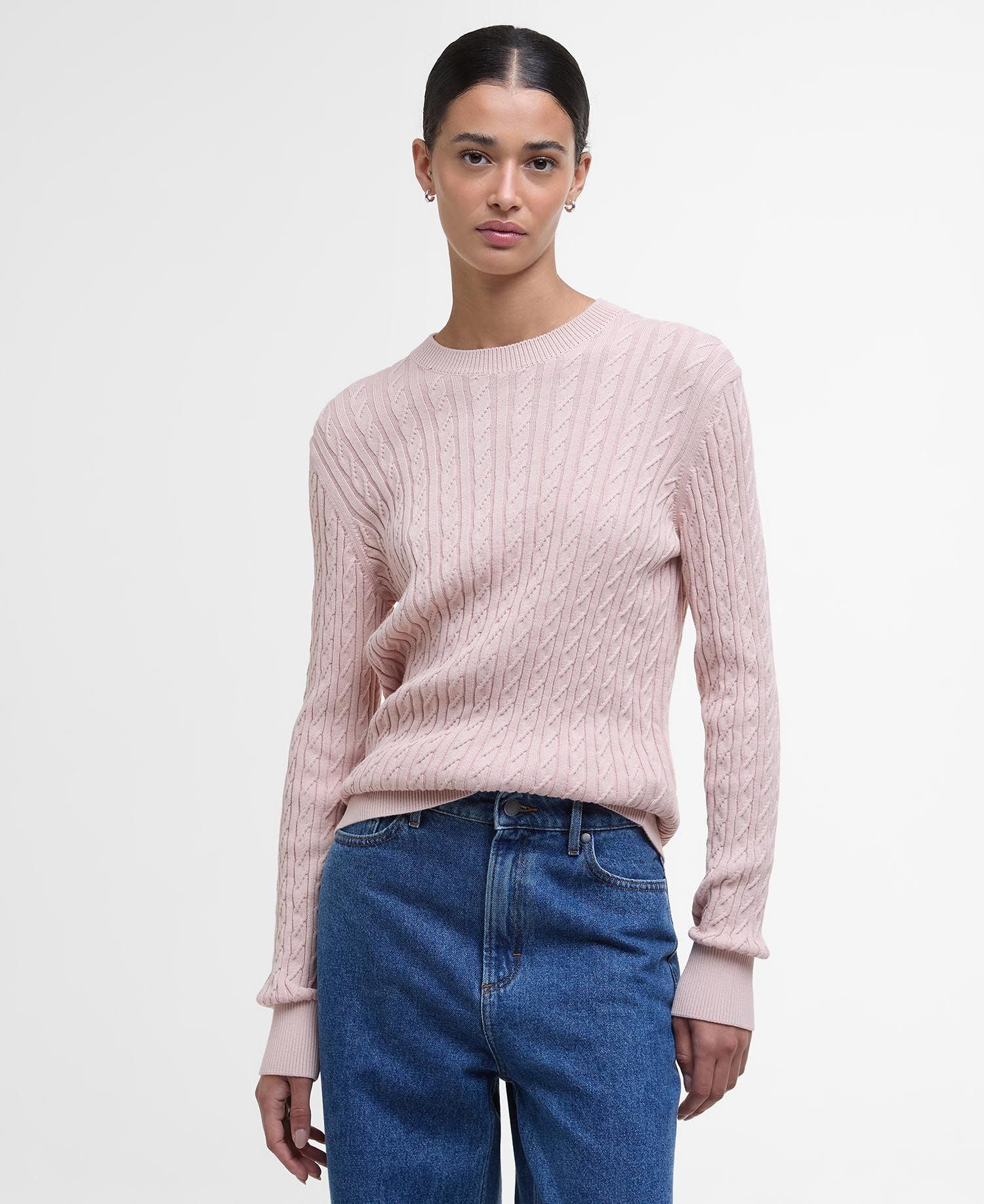 Hartland Crew Neck Jumper - Primrose Pink