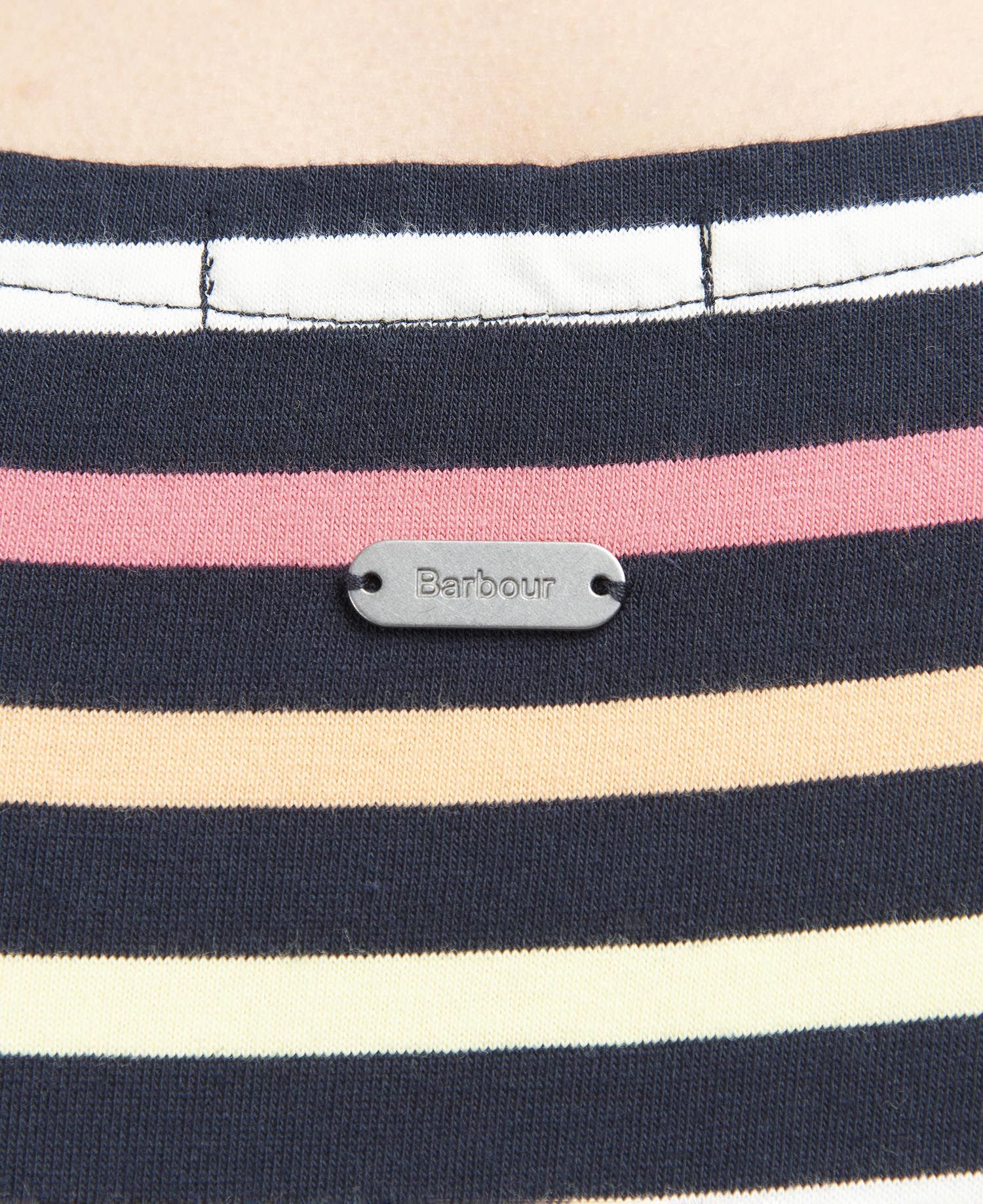 Women's Short Sleeve Bradley Top - Navy Multi Stripe