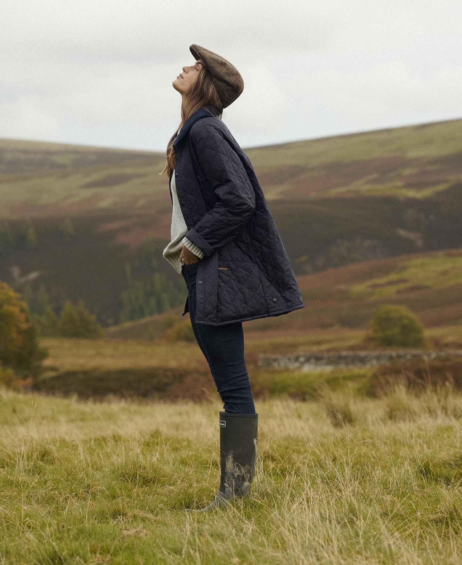 Abbey Wellington Boots - Olive
