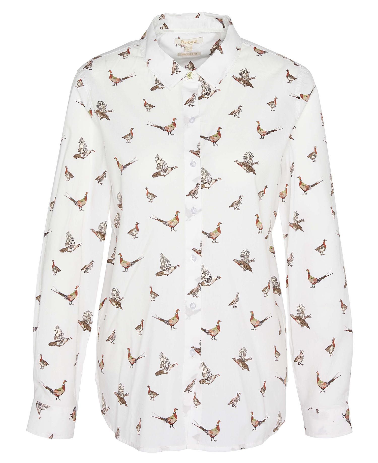 Safari Relaxed Long-Sleeved Shirt - Grouse Print