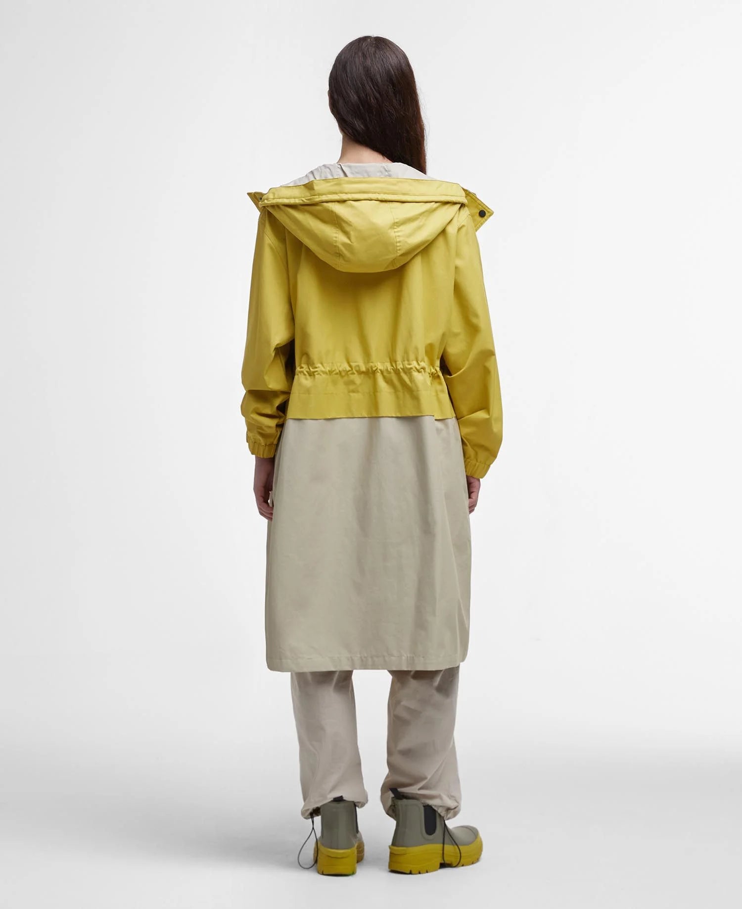 Evie Showerproof Parka - Limeade/Light Sand