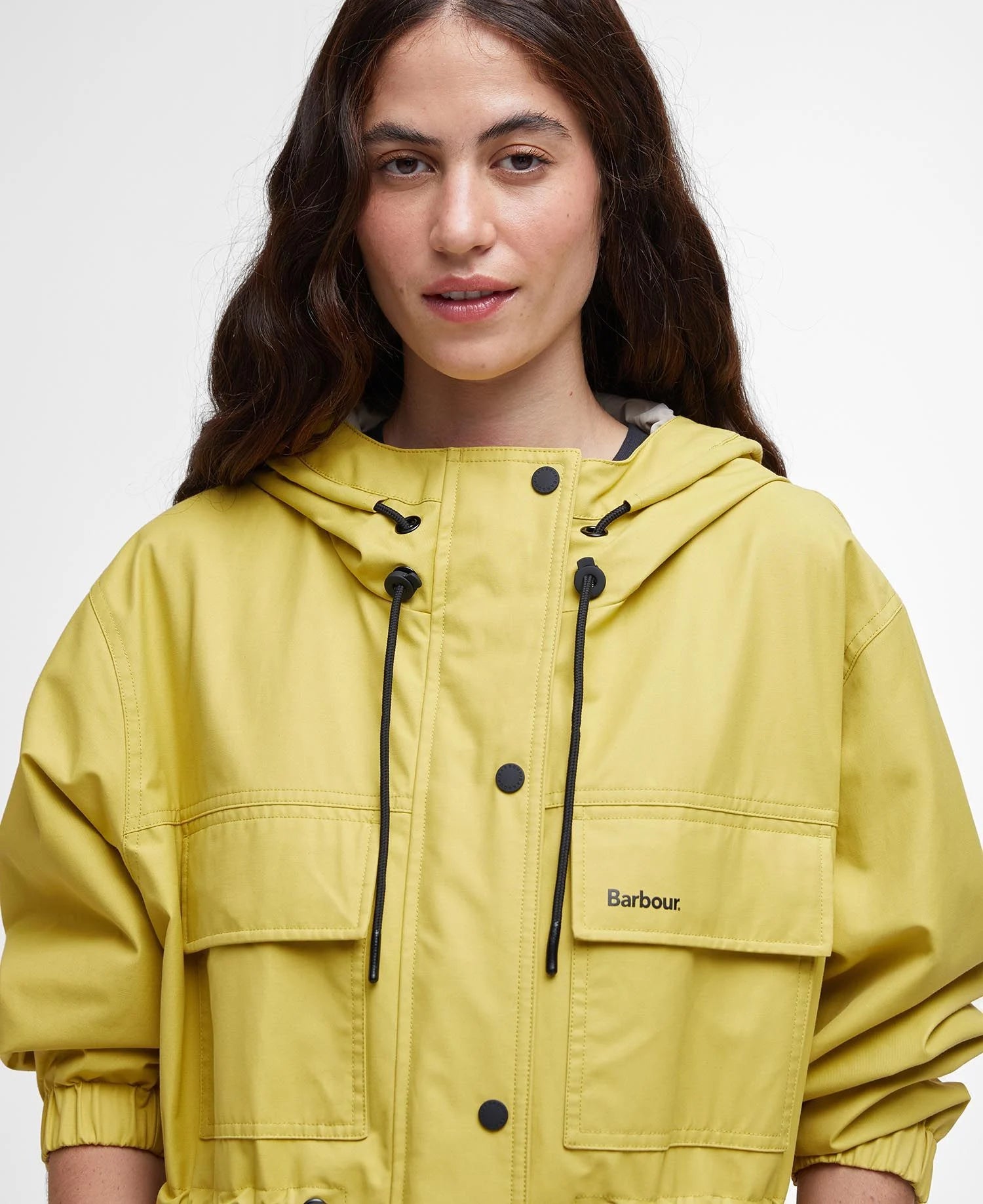 Evie Showerproof Parka - Limeade/Light Sand