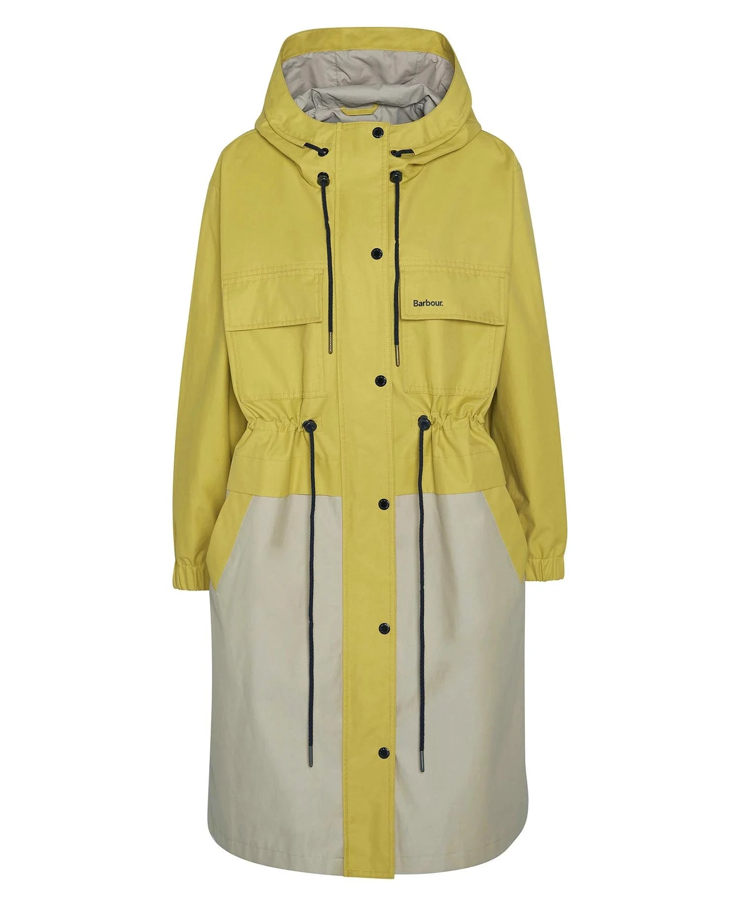 Evie Showerproof Parka - Limeade/Light Sand