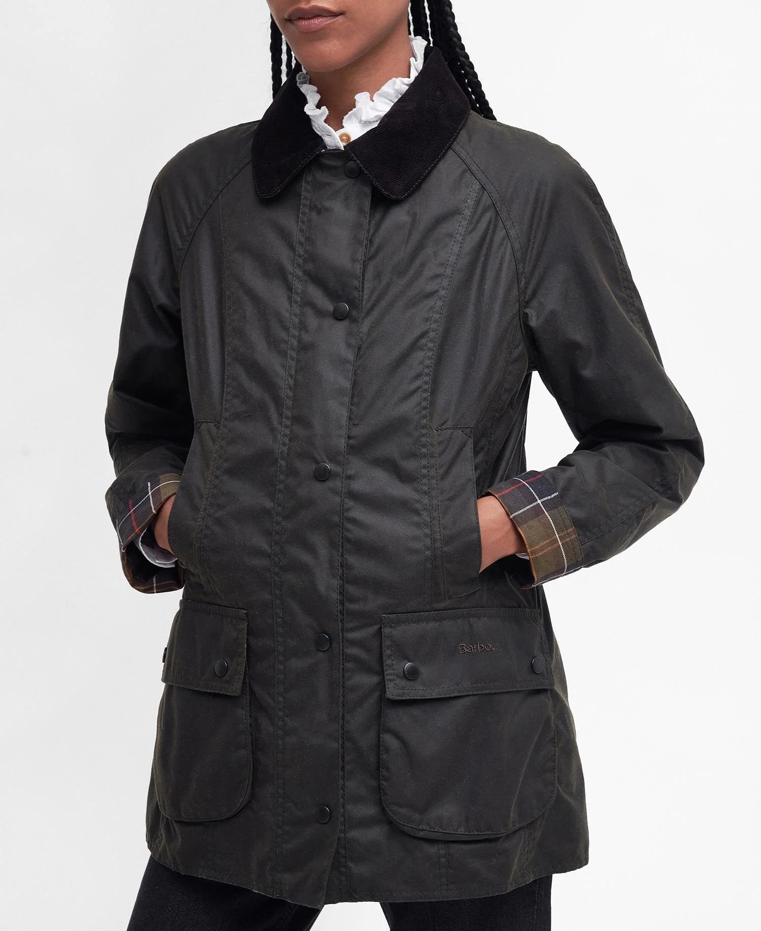 Classic Beadnell Wax Jacket - Olive