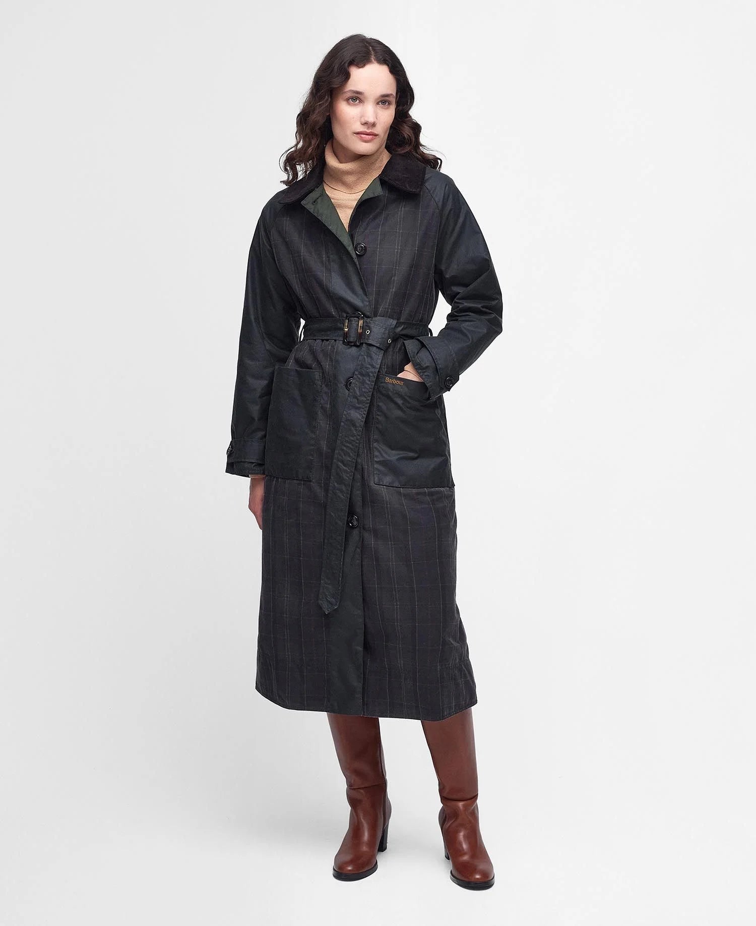Joules wax trench coat sales