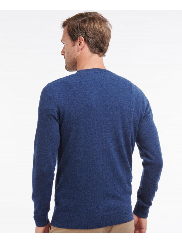 Essential Lambswool Crew Neck Sweater - Deep Blue