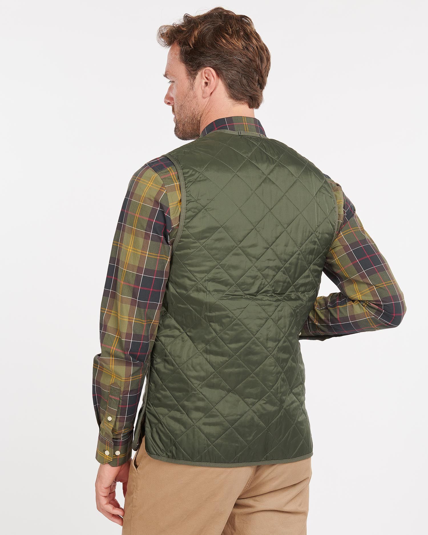 Quilted Zip-In Liner - Olive/Classic