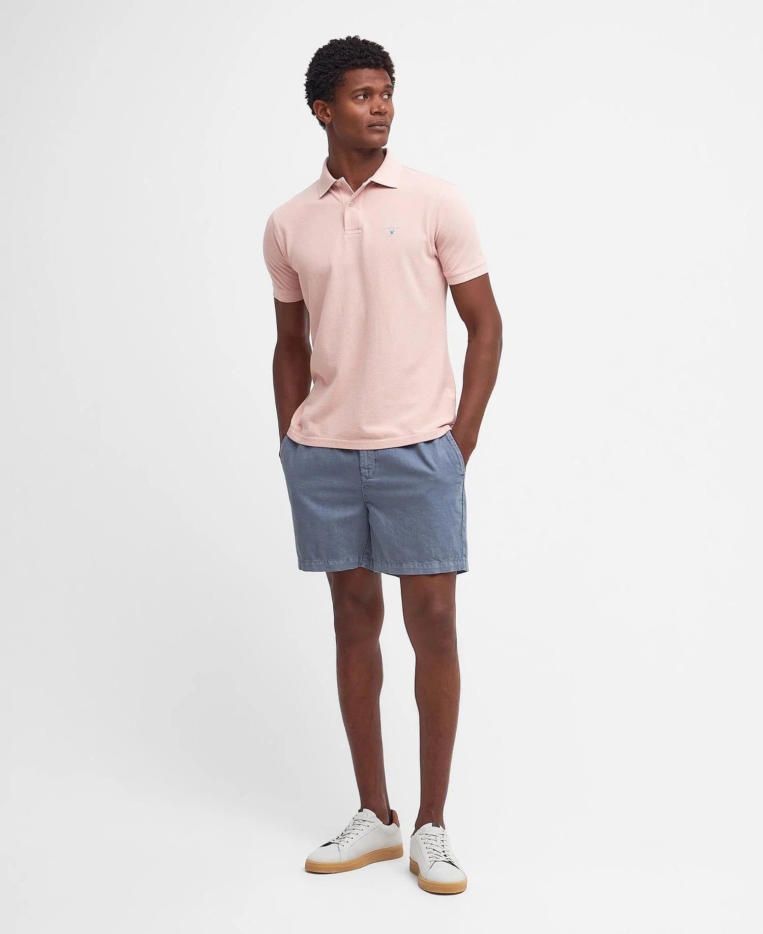 Sports Short-Sleeved Polo Shirt - Pink Mist