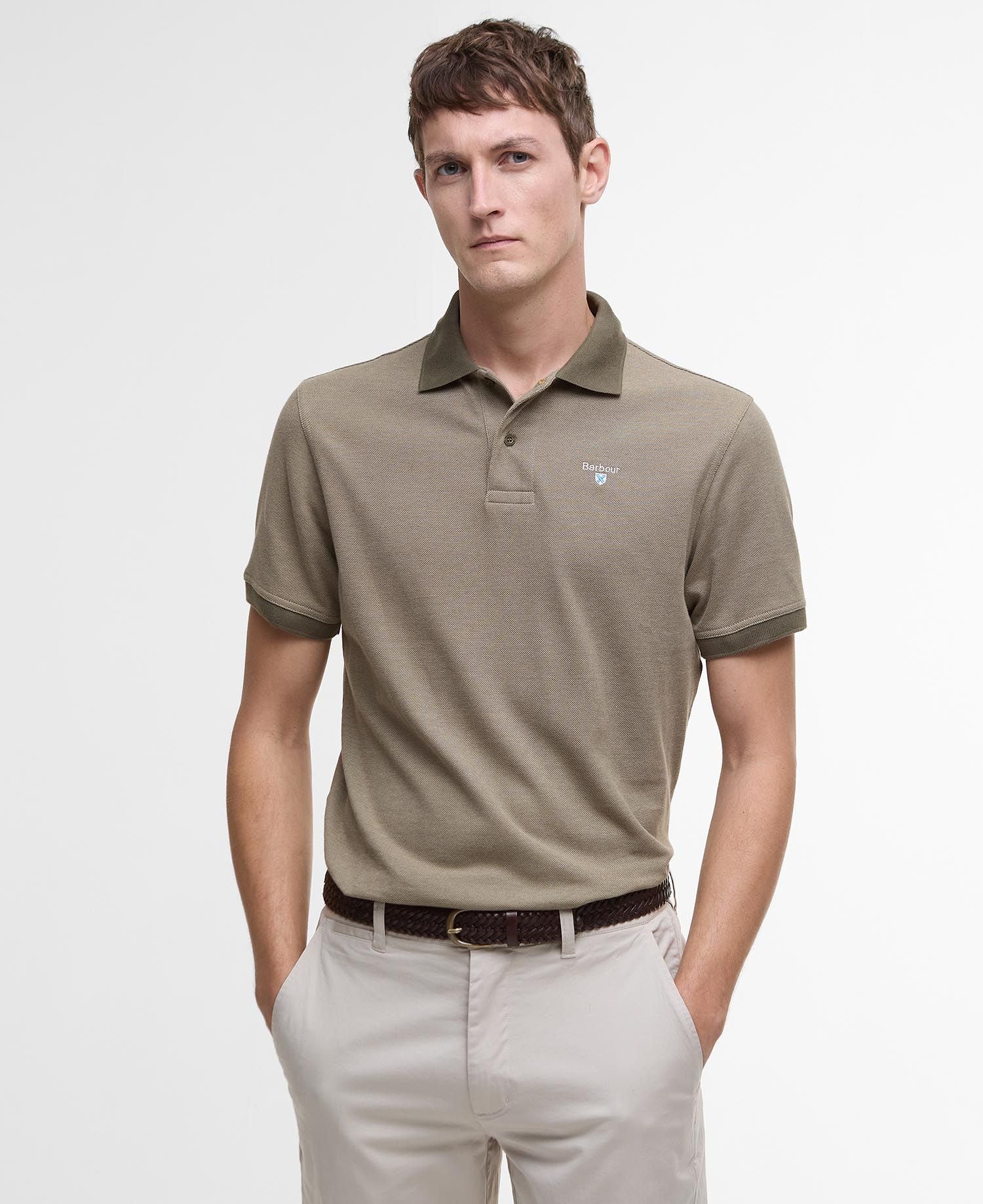 Essential Sports Mix Short-Sleeved Polo Shirt - Uniform Green