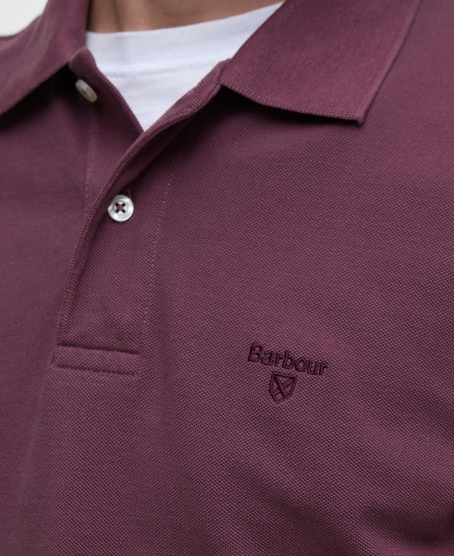 Washed-Out Sports Polo Shirt - Burnt Heather