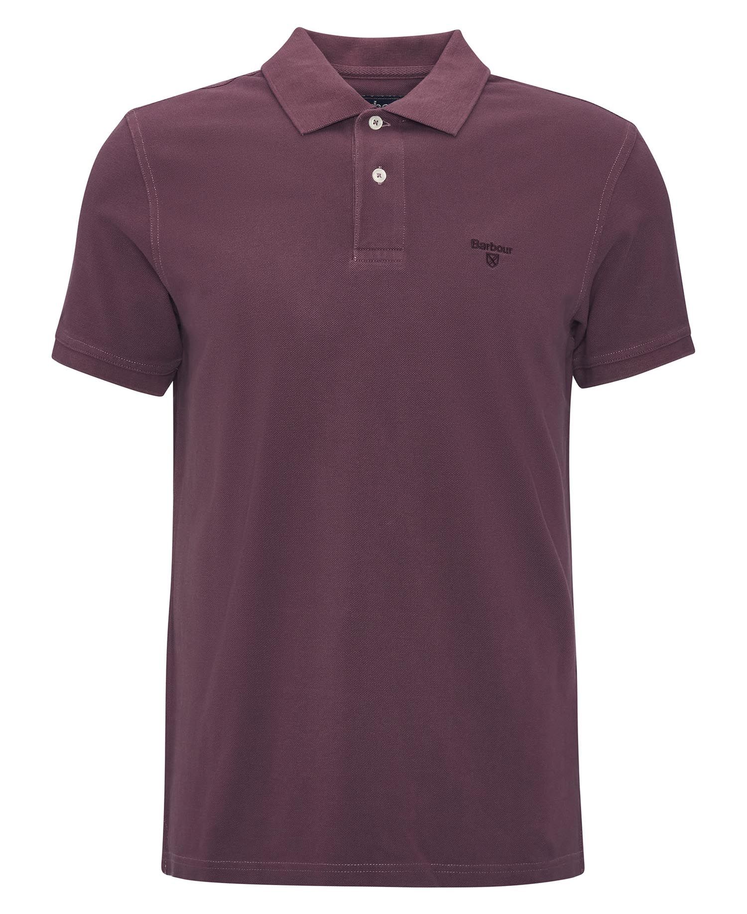 Washed-Out Sports Polo Shirt - Burnt Heather