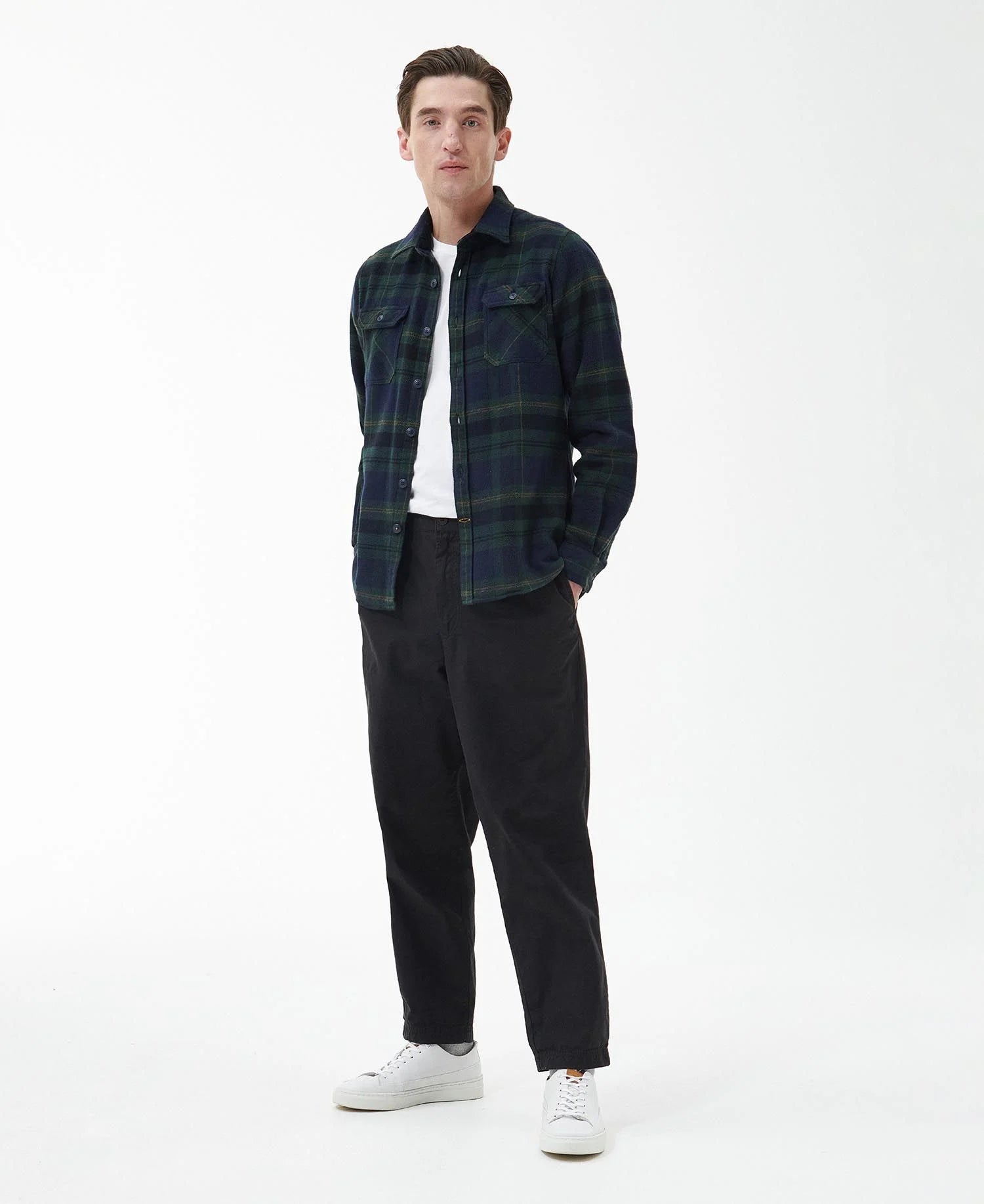 Snowcap Tailored Long-Sleeved Shirt - Navy