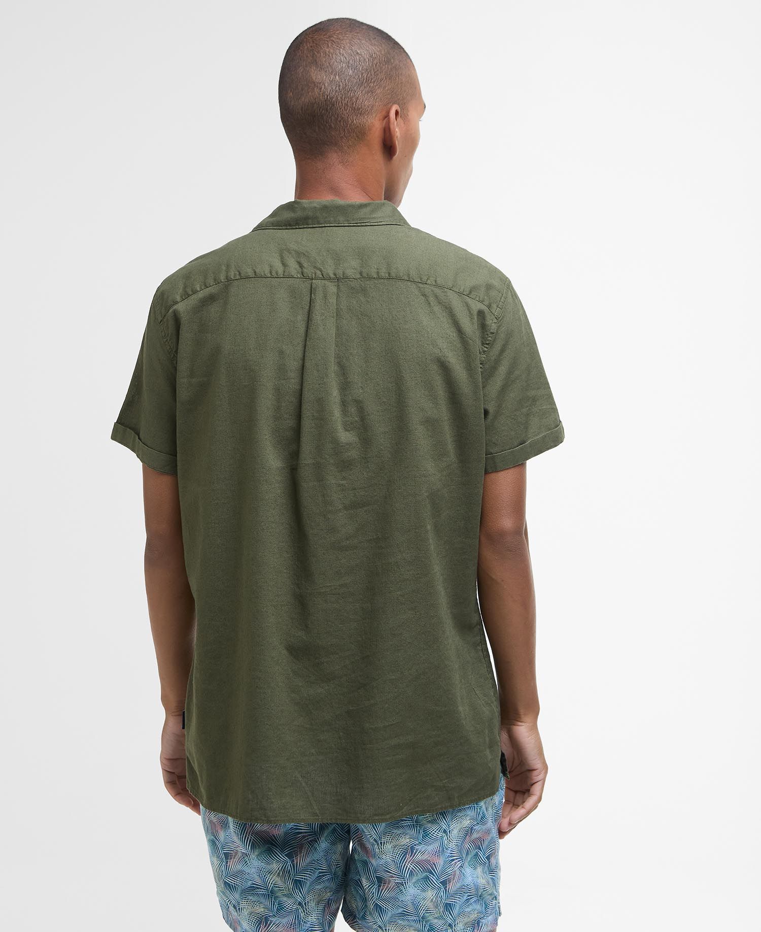 Garment Dyed Nelson Short-Sleeved Shirt - Light Sage