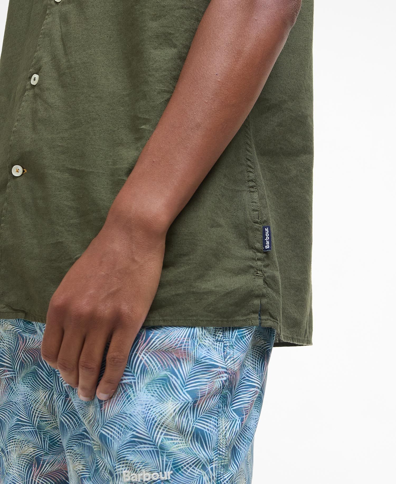 Garment Dyed Nelson Short-Sleeved Shirt - Light Sage