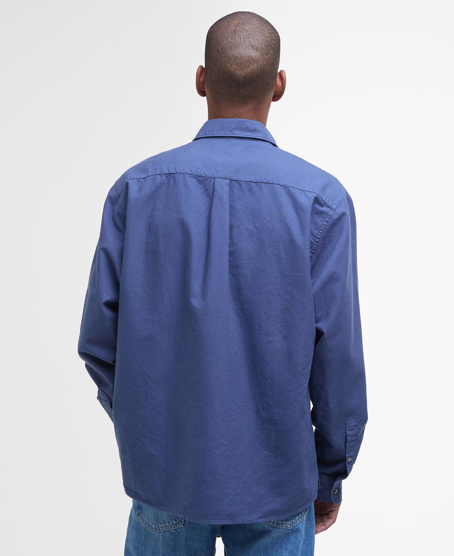 Garment Dyed Oxford Relaxed Long-Sleeved Shirt - Oceana