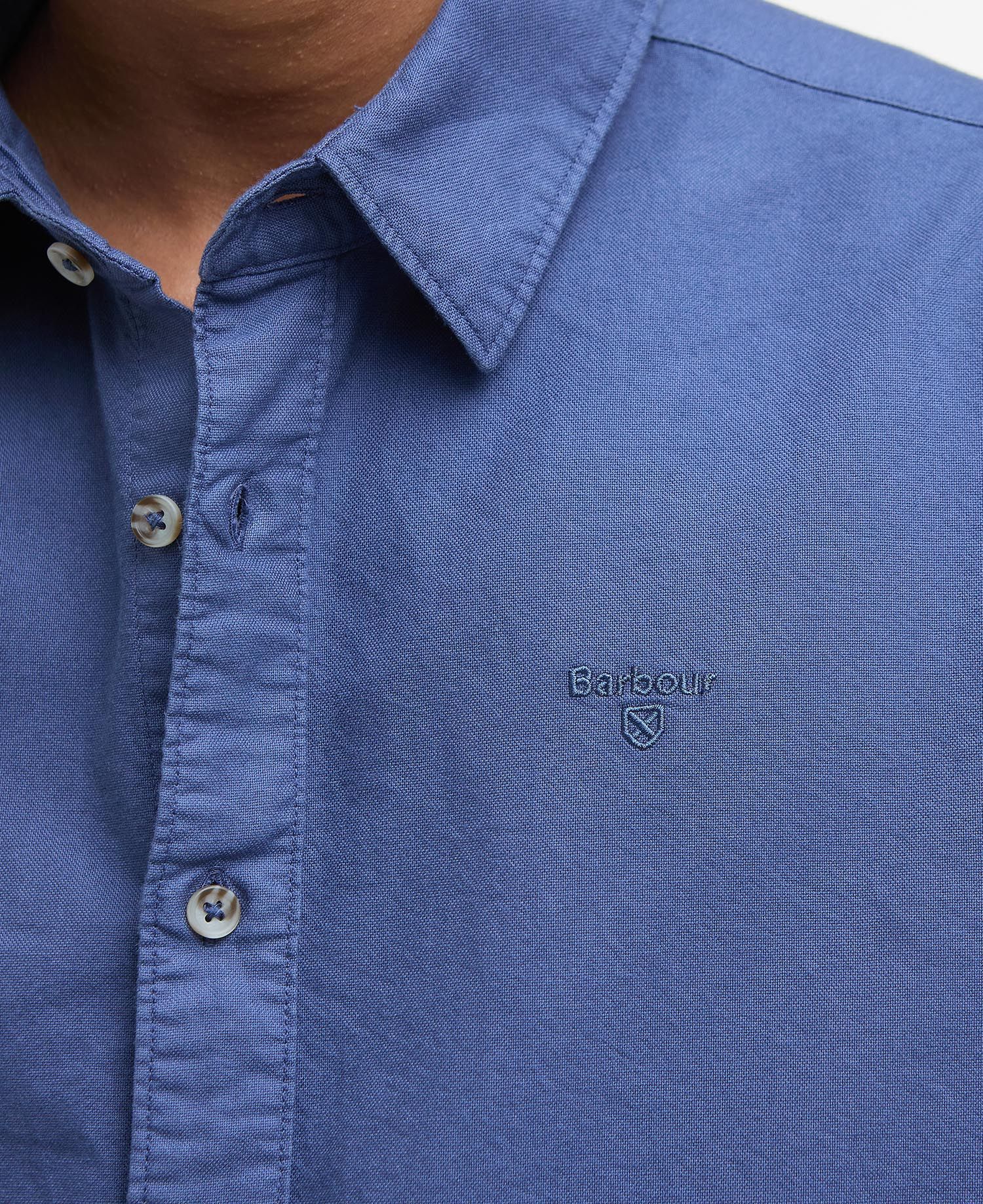 Garment Dyed Oxford Relaxed Long-Sleeved Shirt - Oceana
