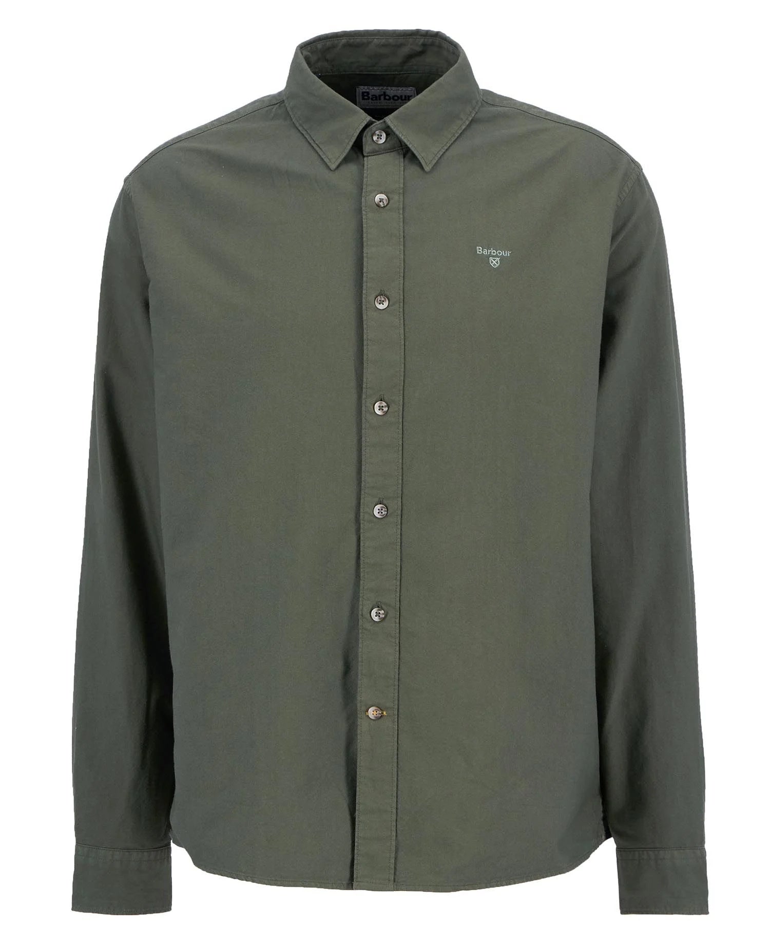 Garment Dyed Oxford Relaxed Long-Sleeved Shirt - Light Sage