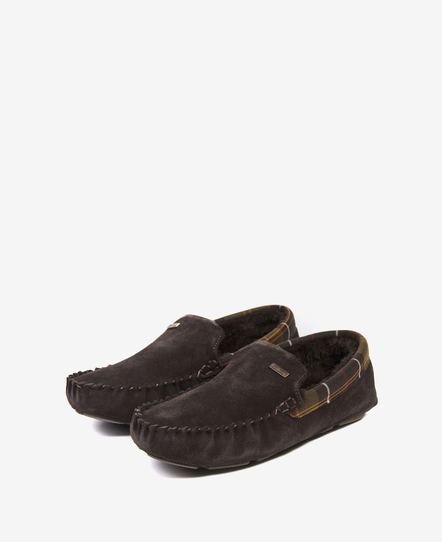 Monty Slippers - Brown Suede