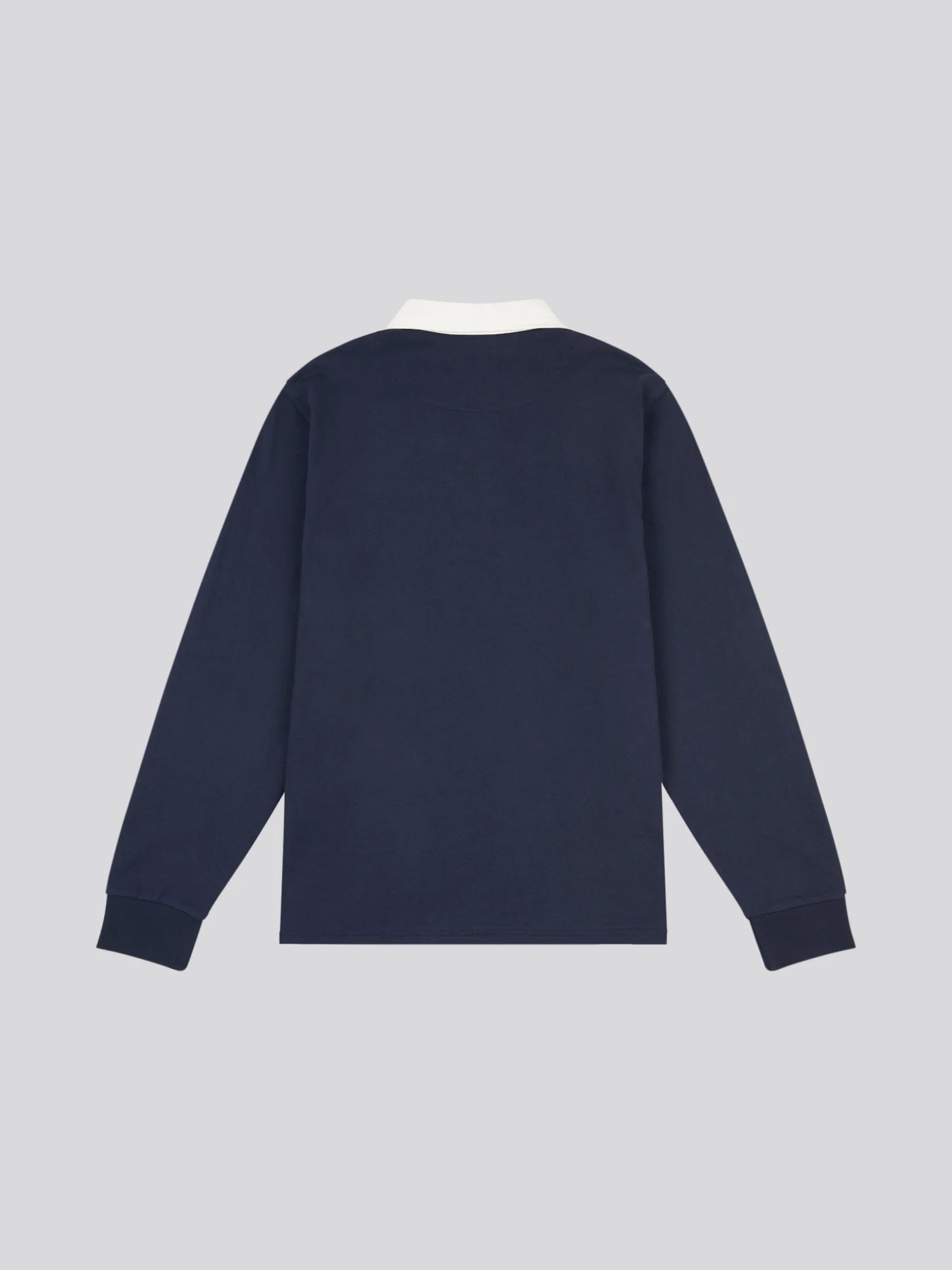 Mens Premium Embroidery Graphic Rugby Shirt in Dark Sapphire Navy