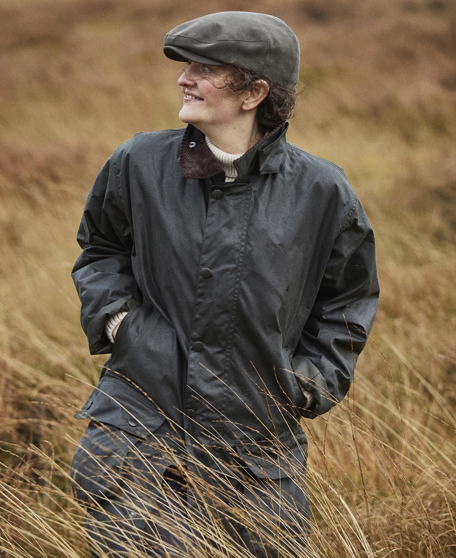 Border Wax Jacket - Sage