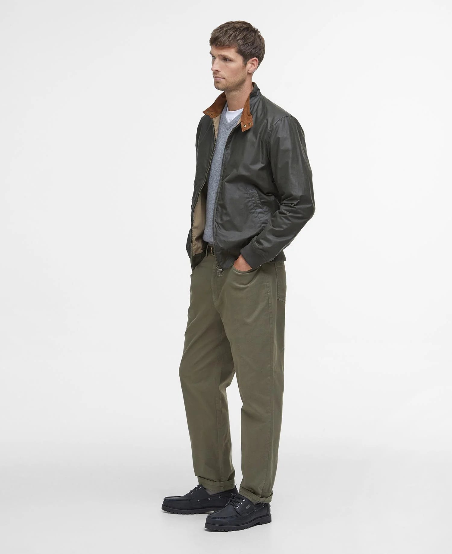 Lightweight Royston Waxed Jacket - Archive Olive