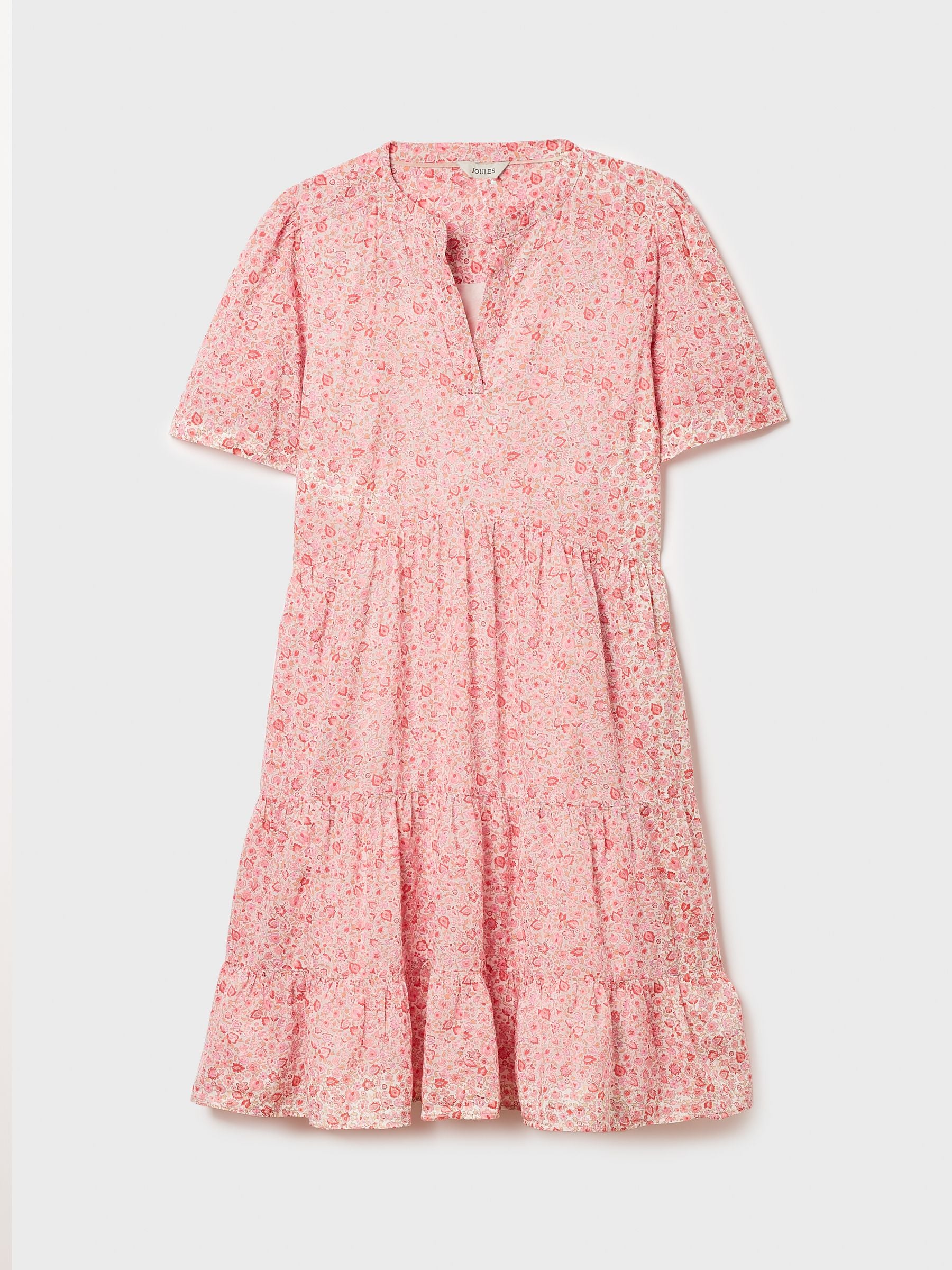 Ariella Pink Cotton Dress