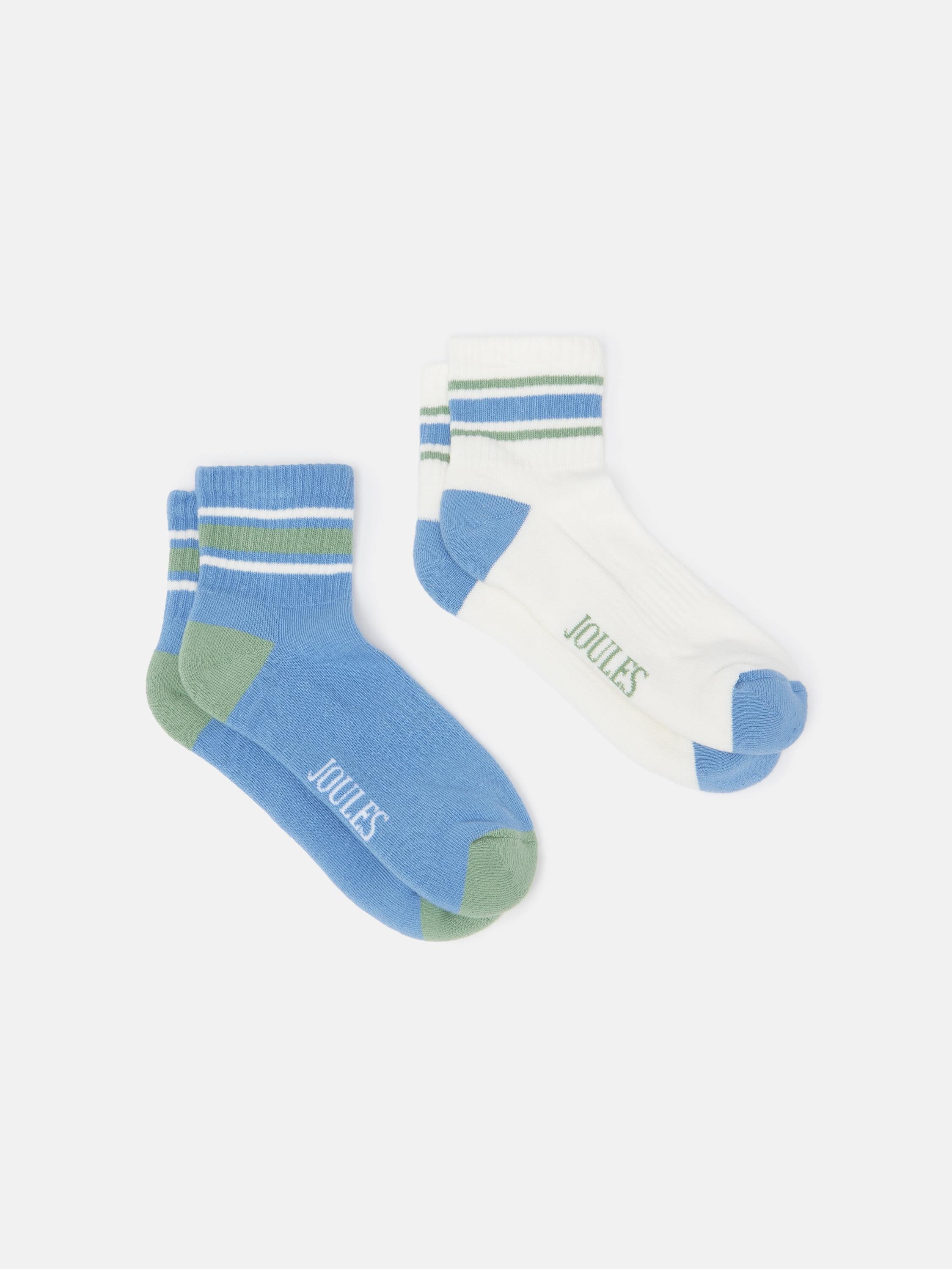 Women's Volley Blue & White 2 Pack Tennis Socks (size 4-8)