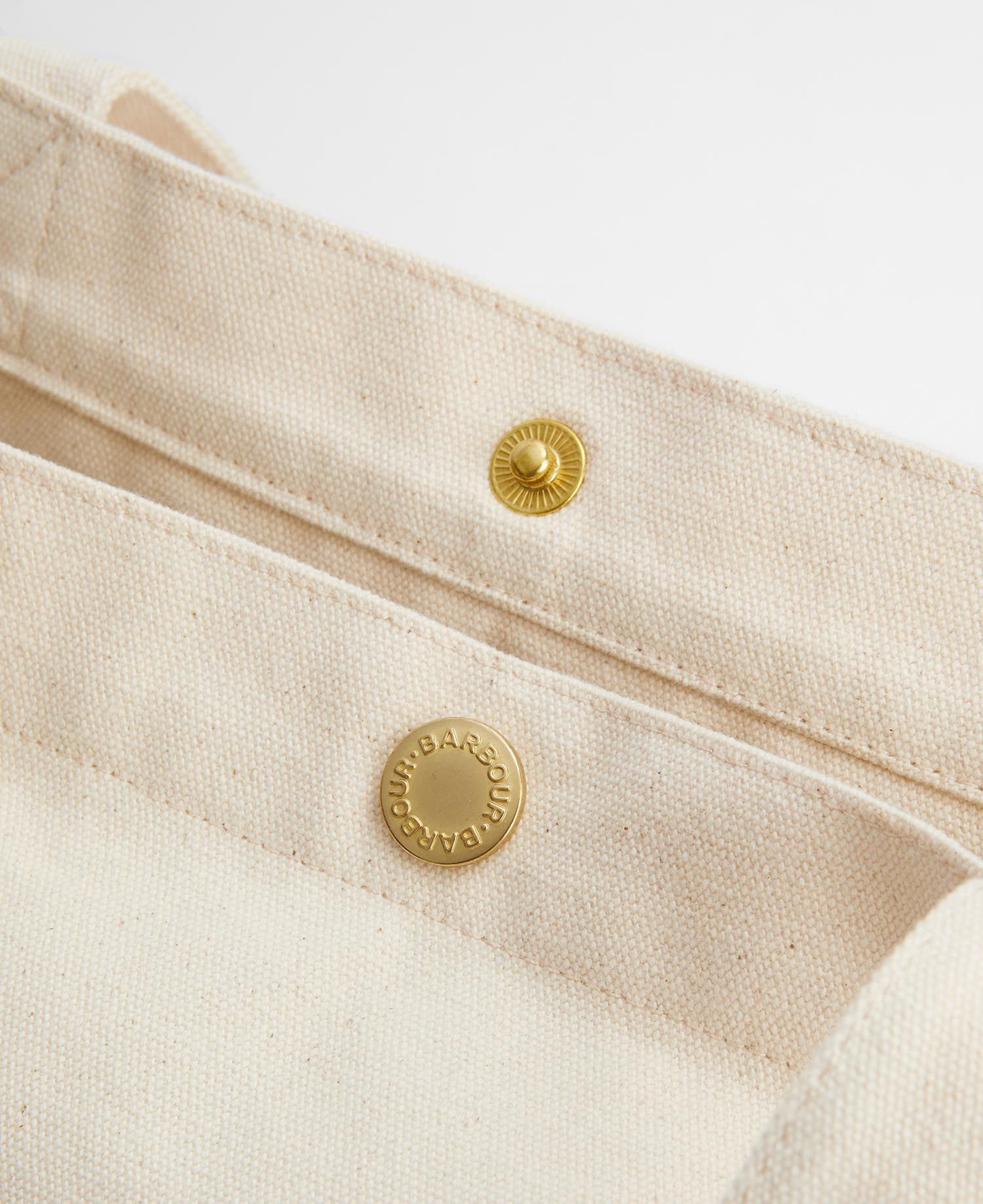 Barbour Logo Tote Bag - ecru/barbour green