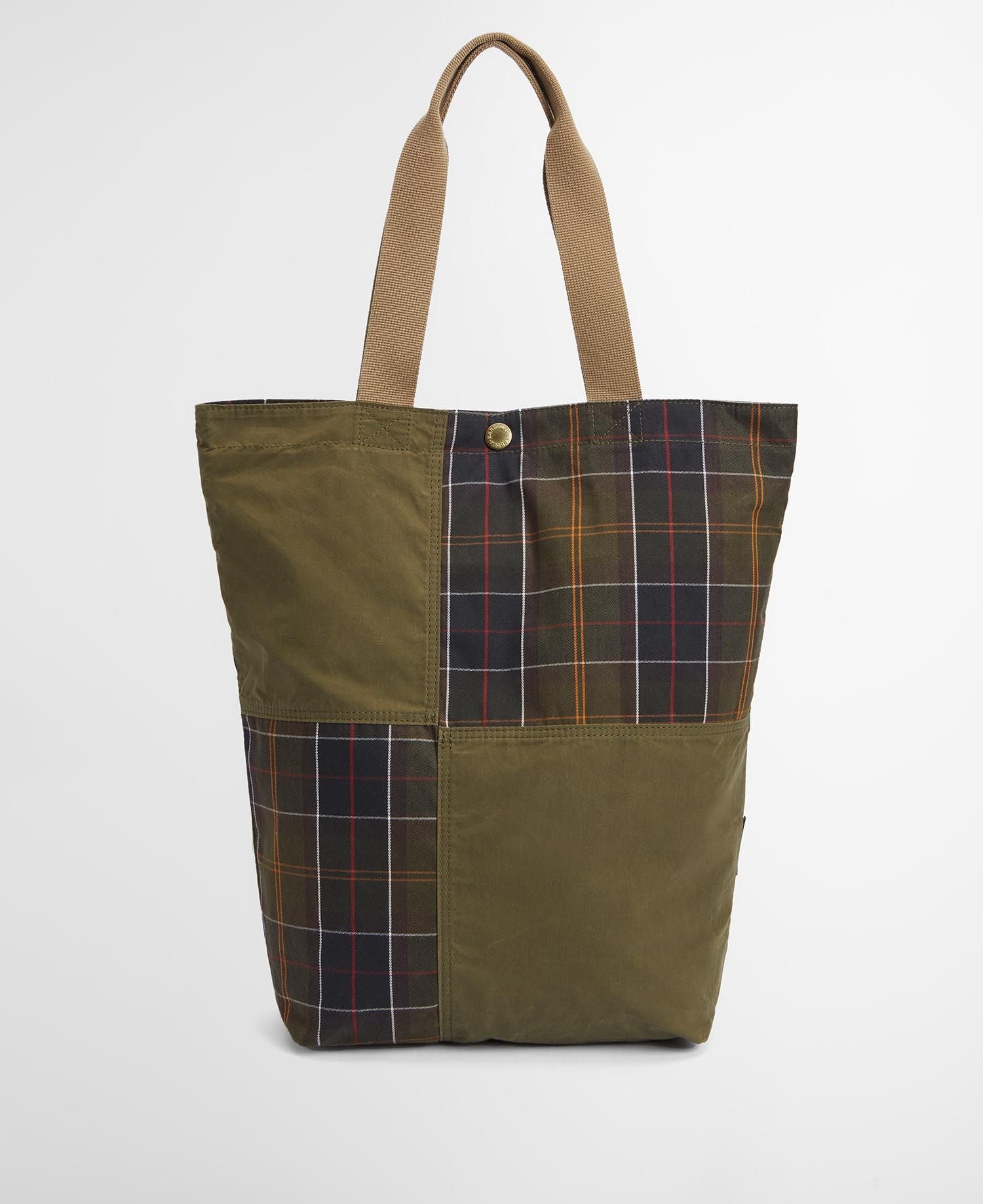 Transport Patchwork Tote Bag - Dusky Green