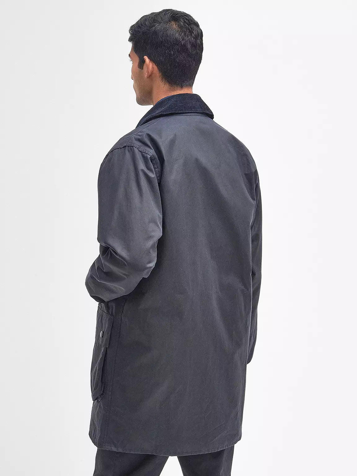 Border Wax Jacket - Navy