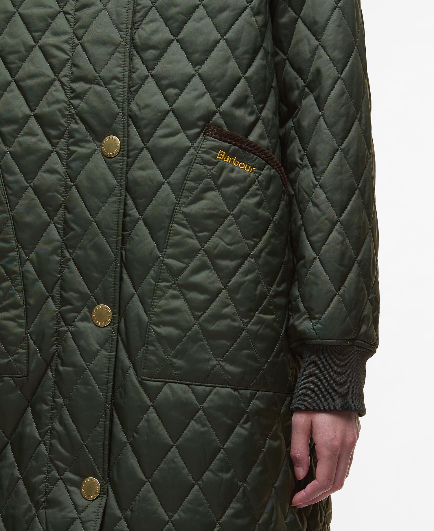 Hilary Quilted Jacket - Olive/Ancient Tartan