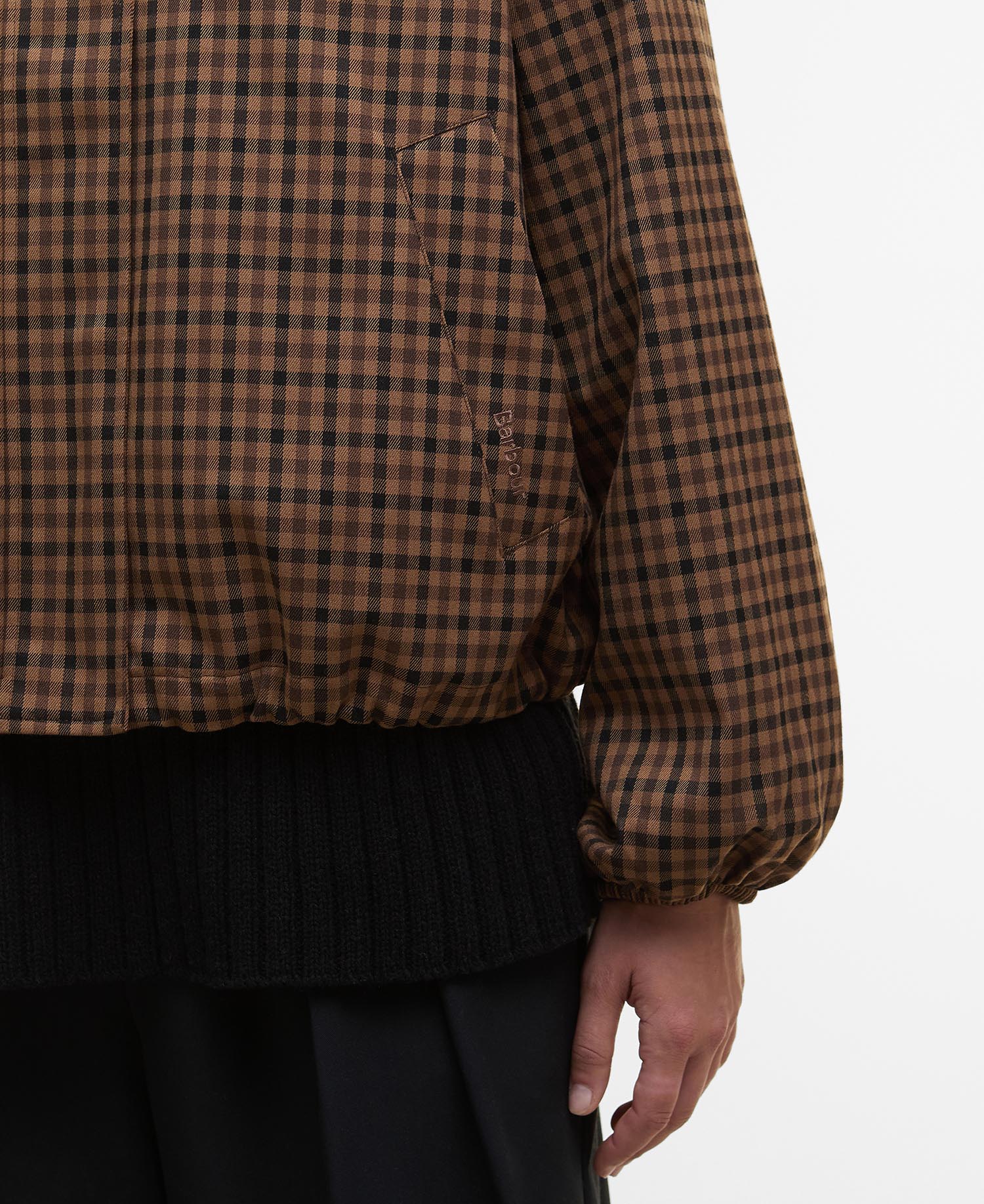 Audrey Showerproof Jacket - Vicuna Gingham Check