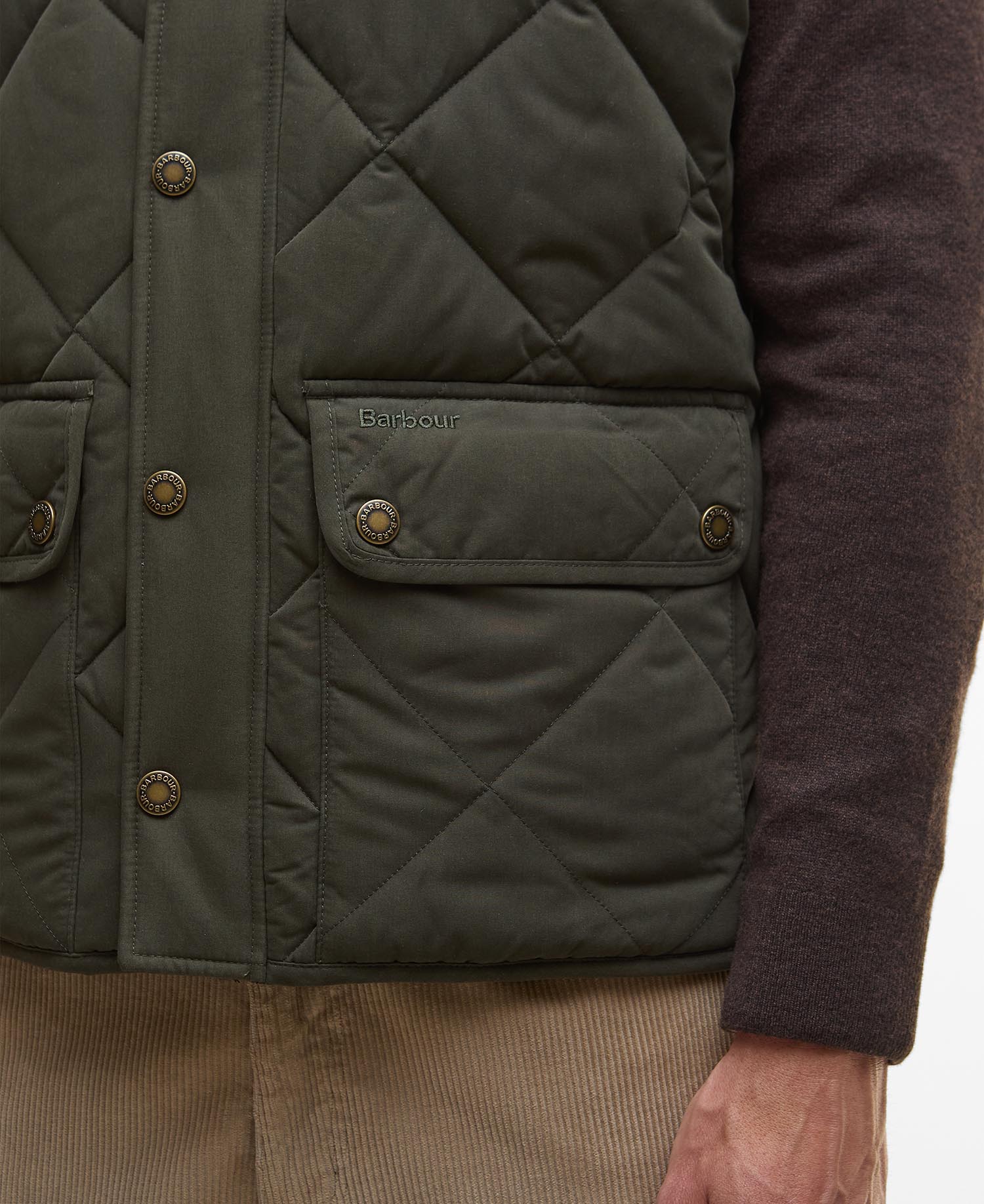 Winter Lowerdale Gilet - Dark Olive