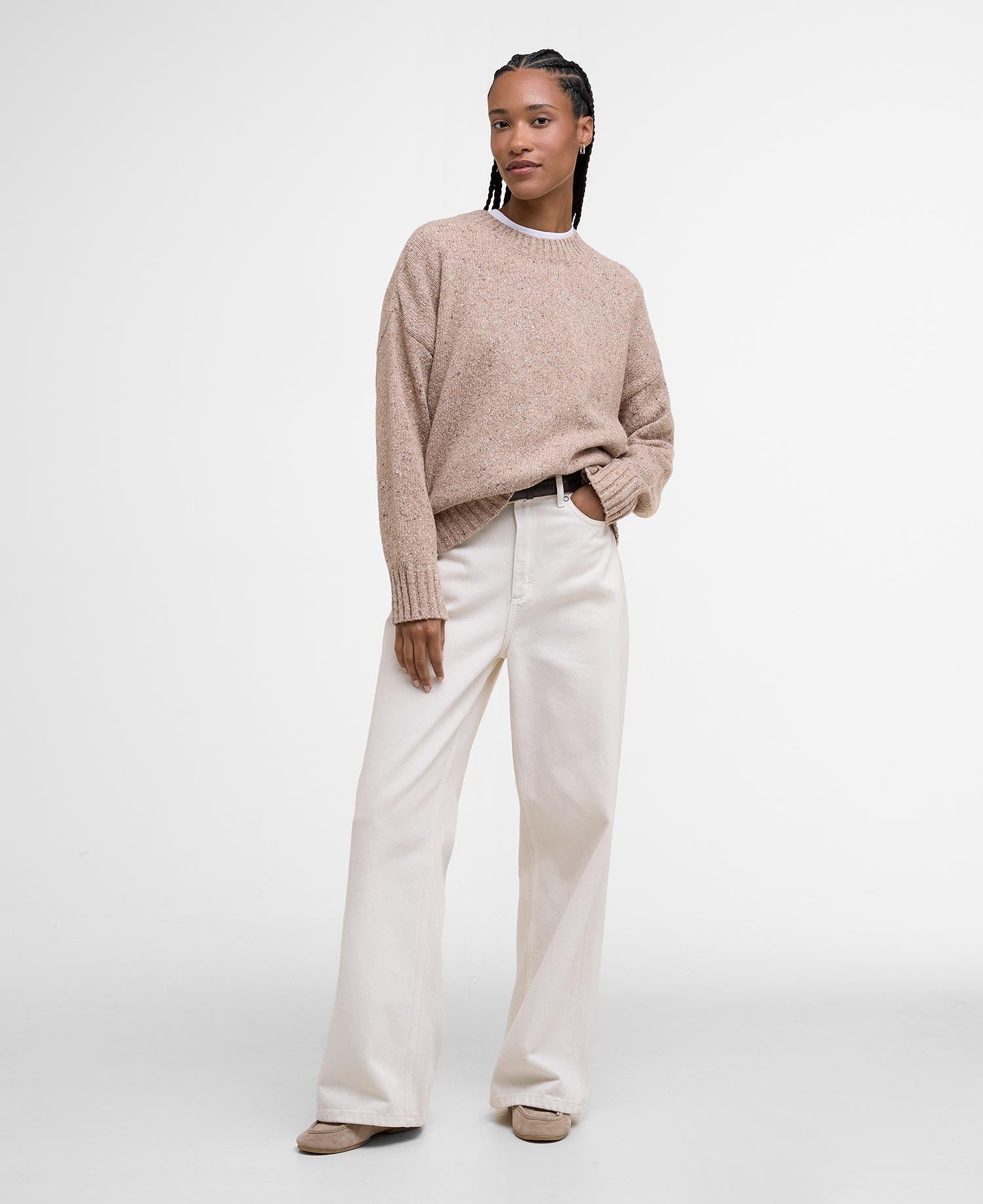 Lavensdale Crew Neck Jumper - Light Honey