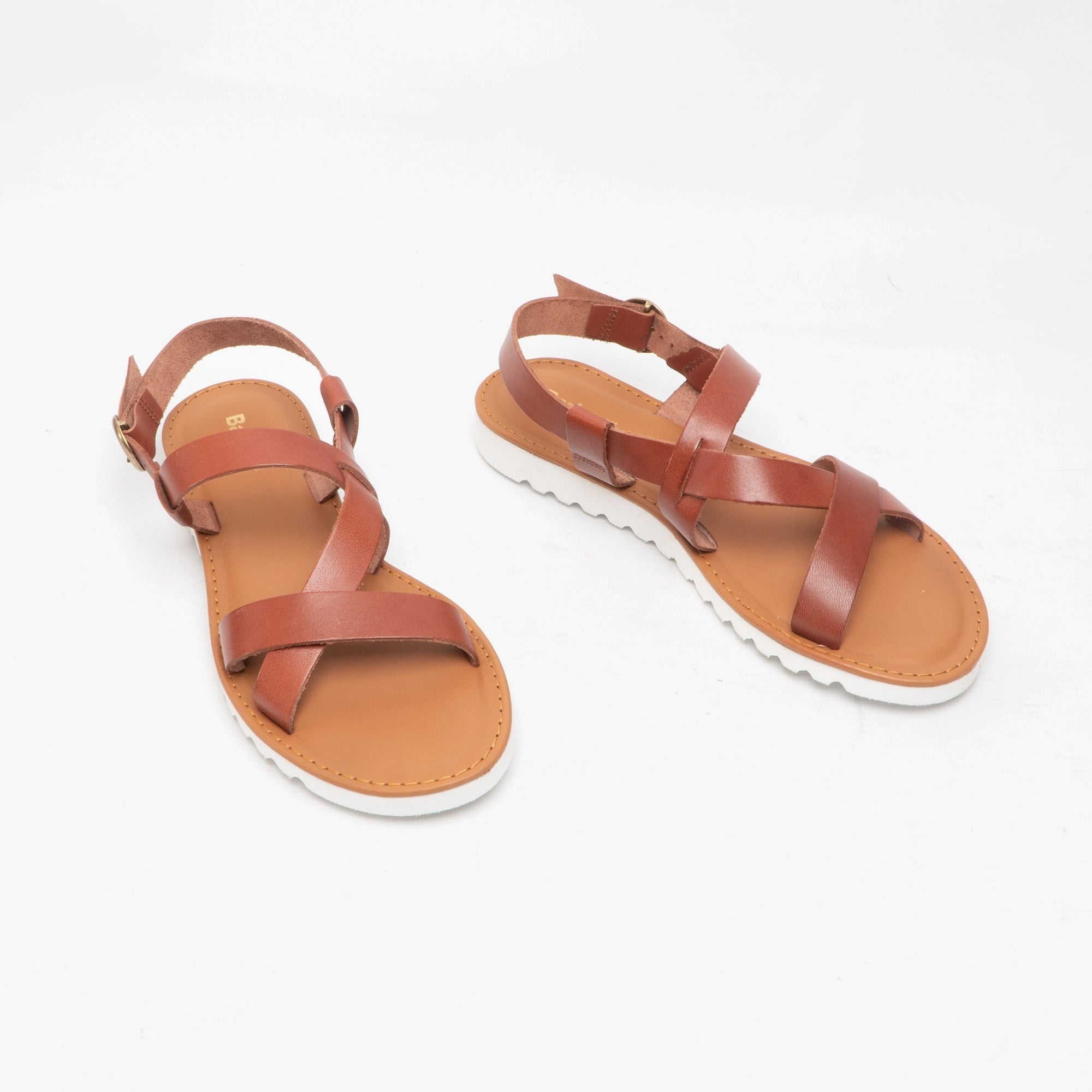 Sandside Leather Sandals - Dark Tan